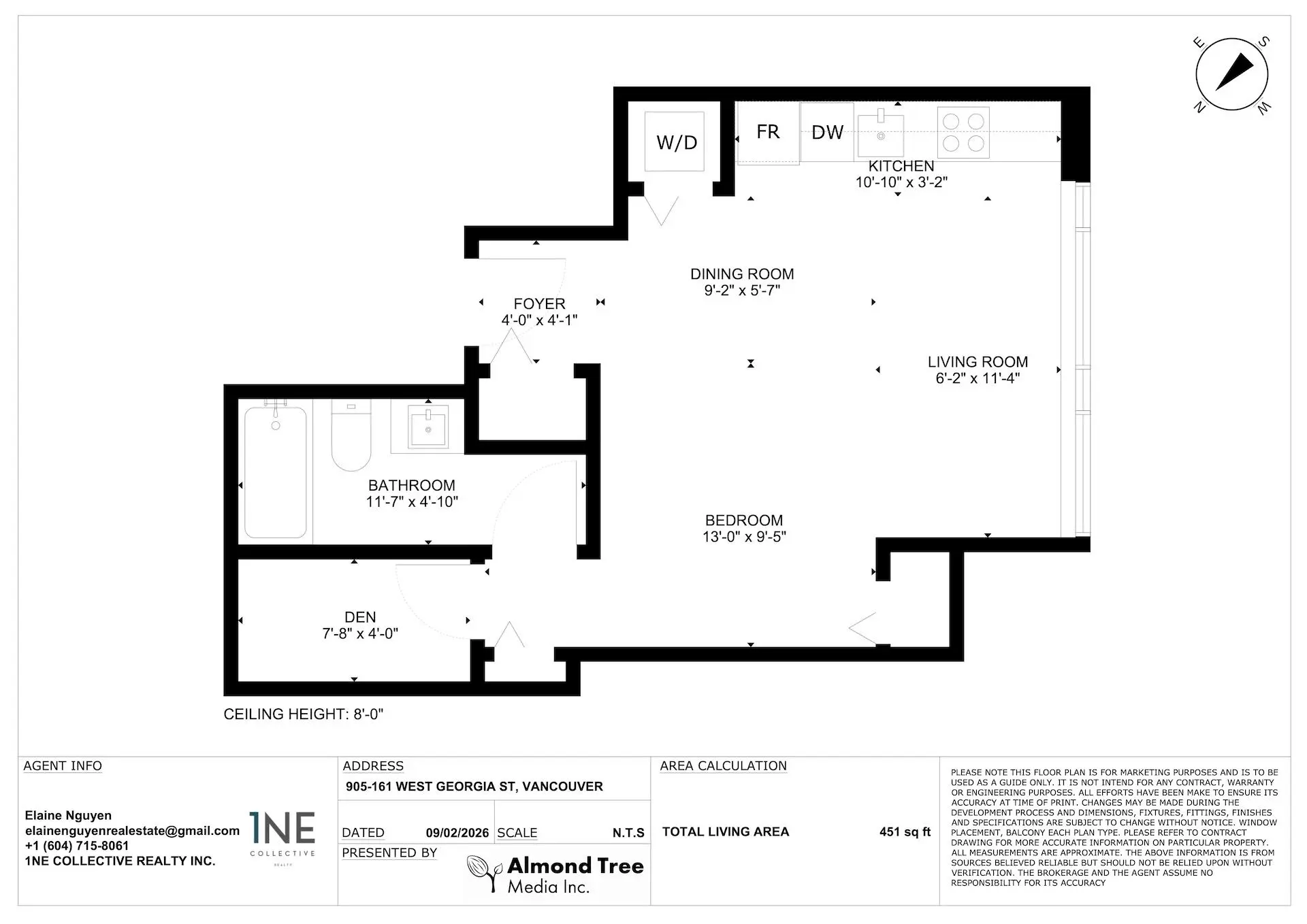 Property at #905 161 W Georgia Street, Vancouver, BC