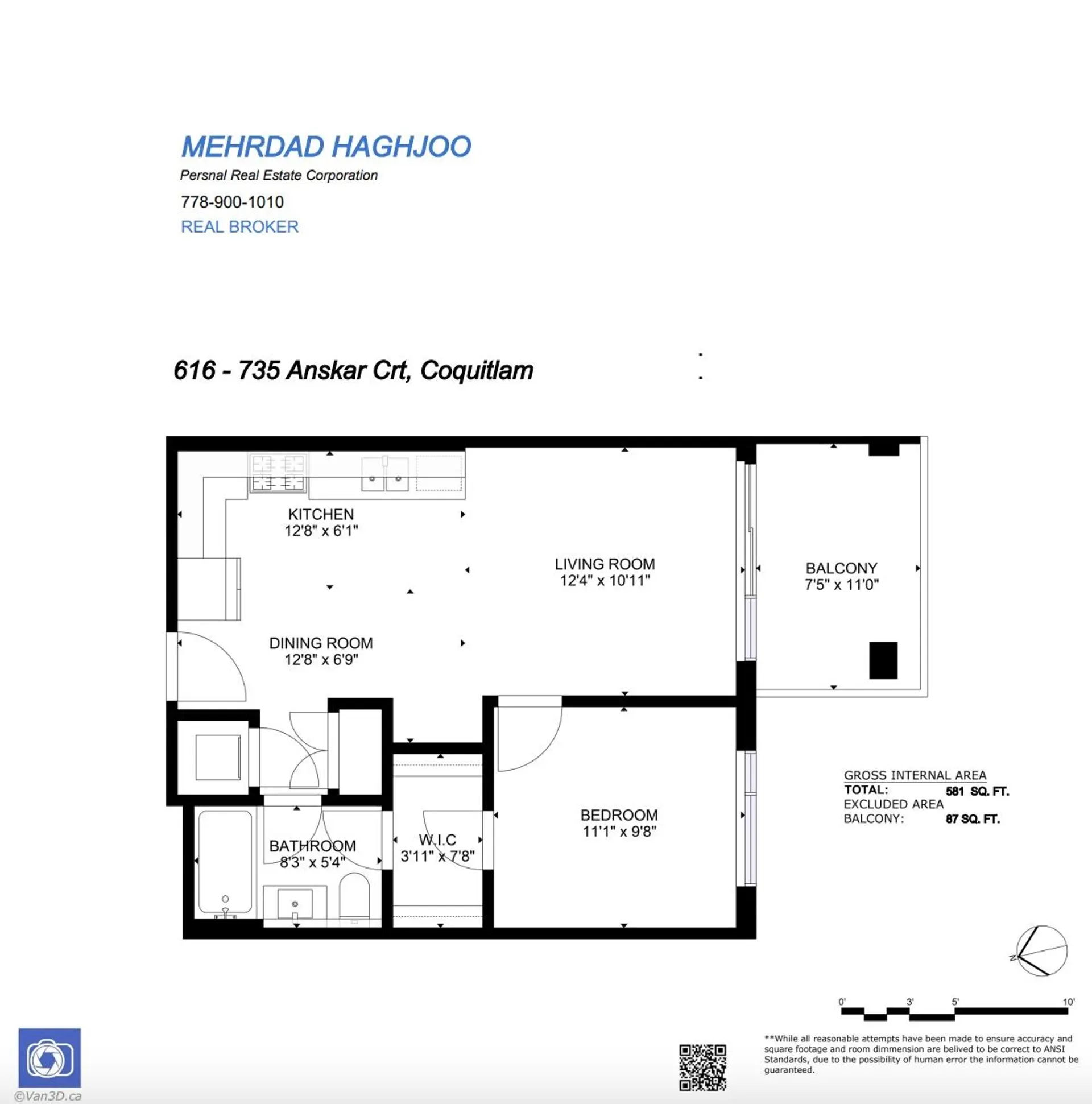 Property at #616 735 Anskar Crescent, Coquitlam, BC