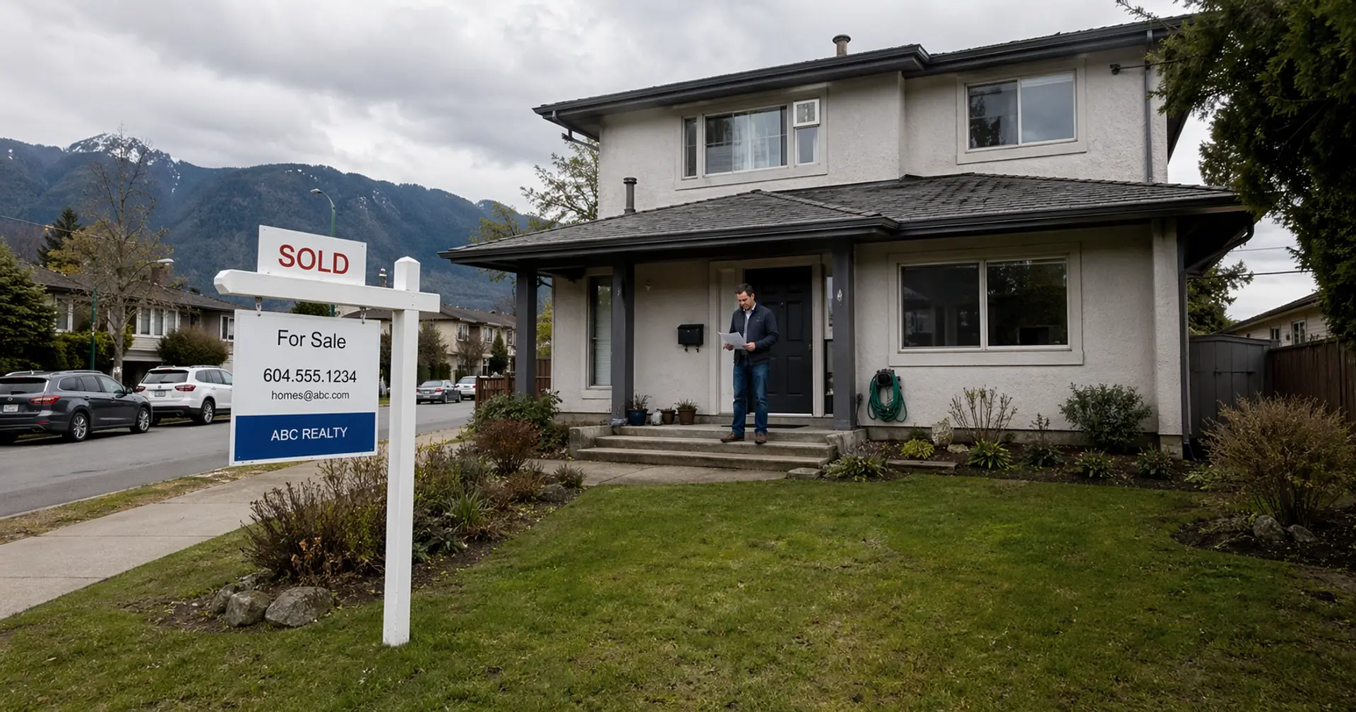 BC flipping tax home sold sign suburban Metro Vancouver