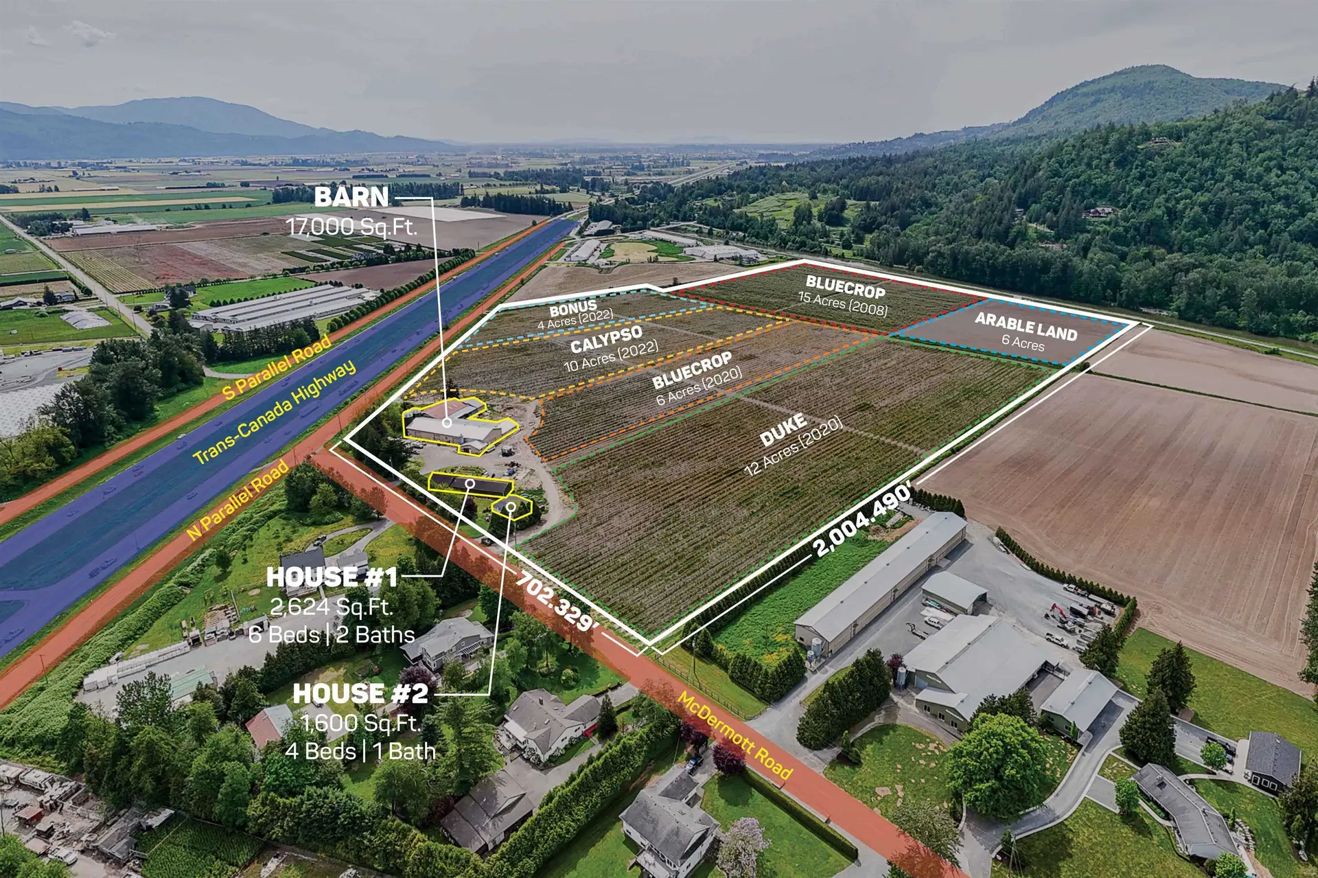 Property at 3593 McDermott Road, Abbotsford, BC