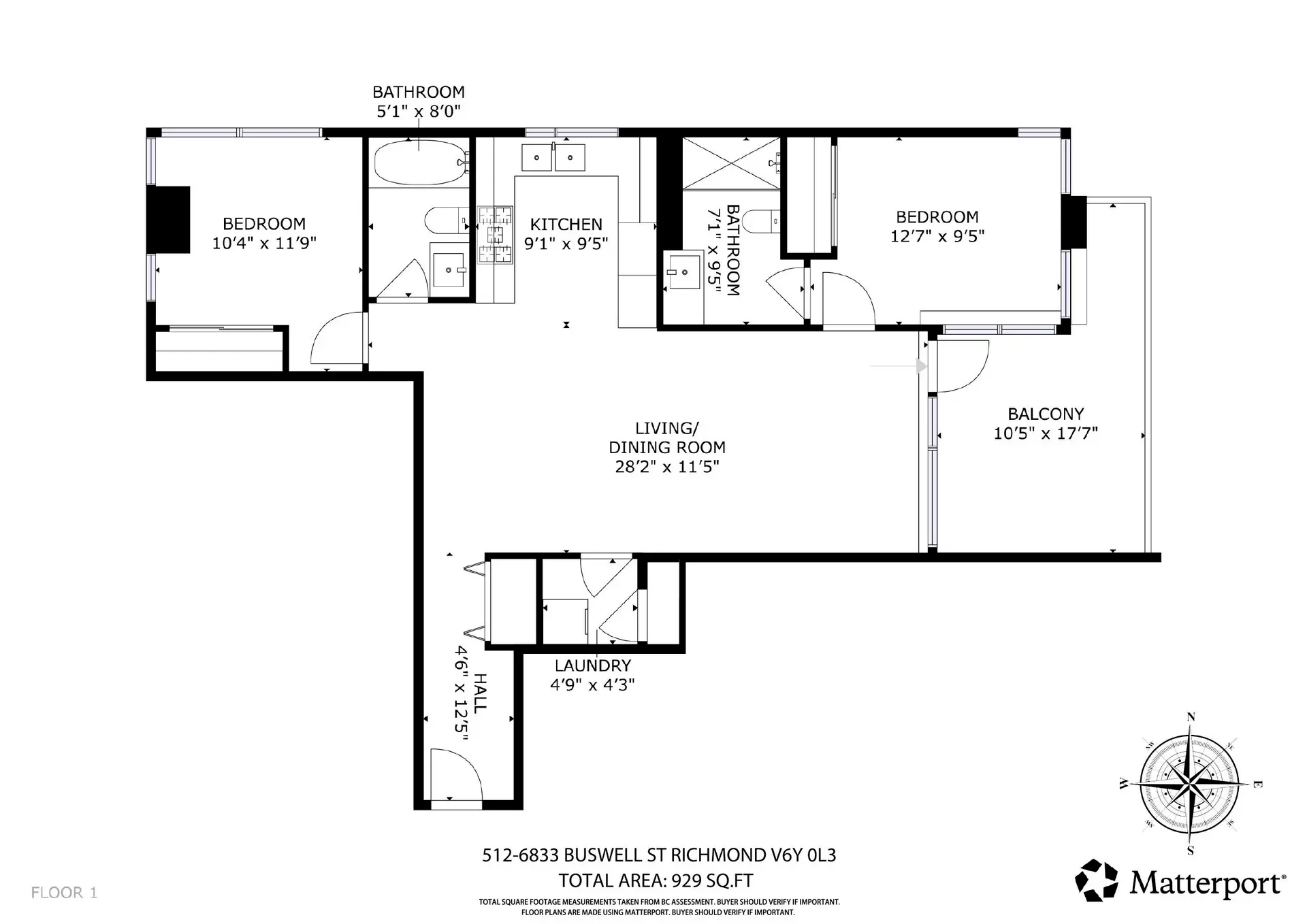 Property at #512 6833 Buswell Street, Richmond, BC