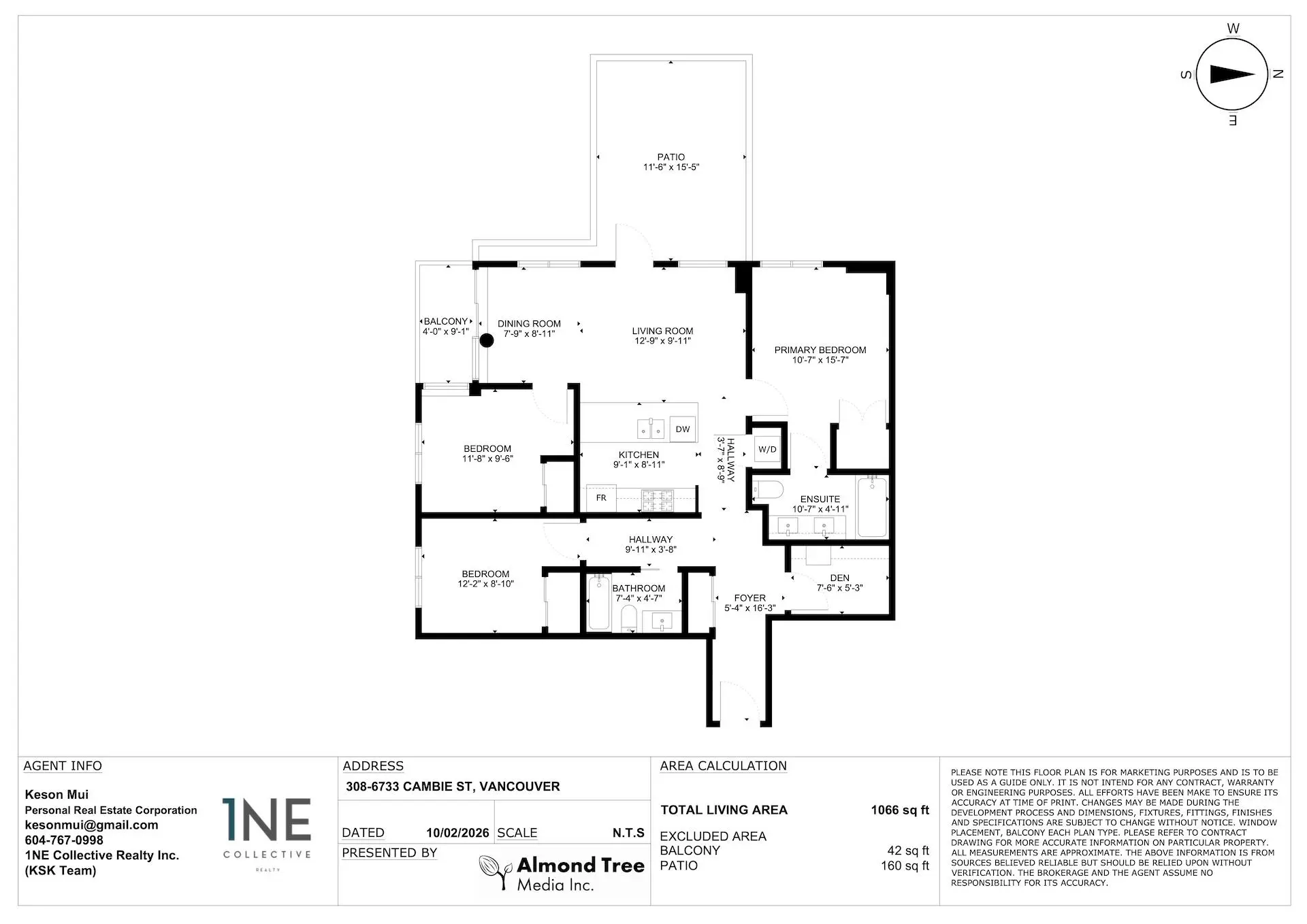 Property at #308 6733 Cambie Street, Vancouver, BC