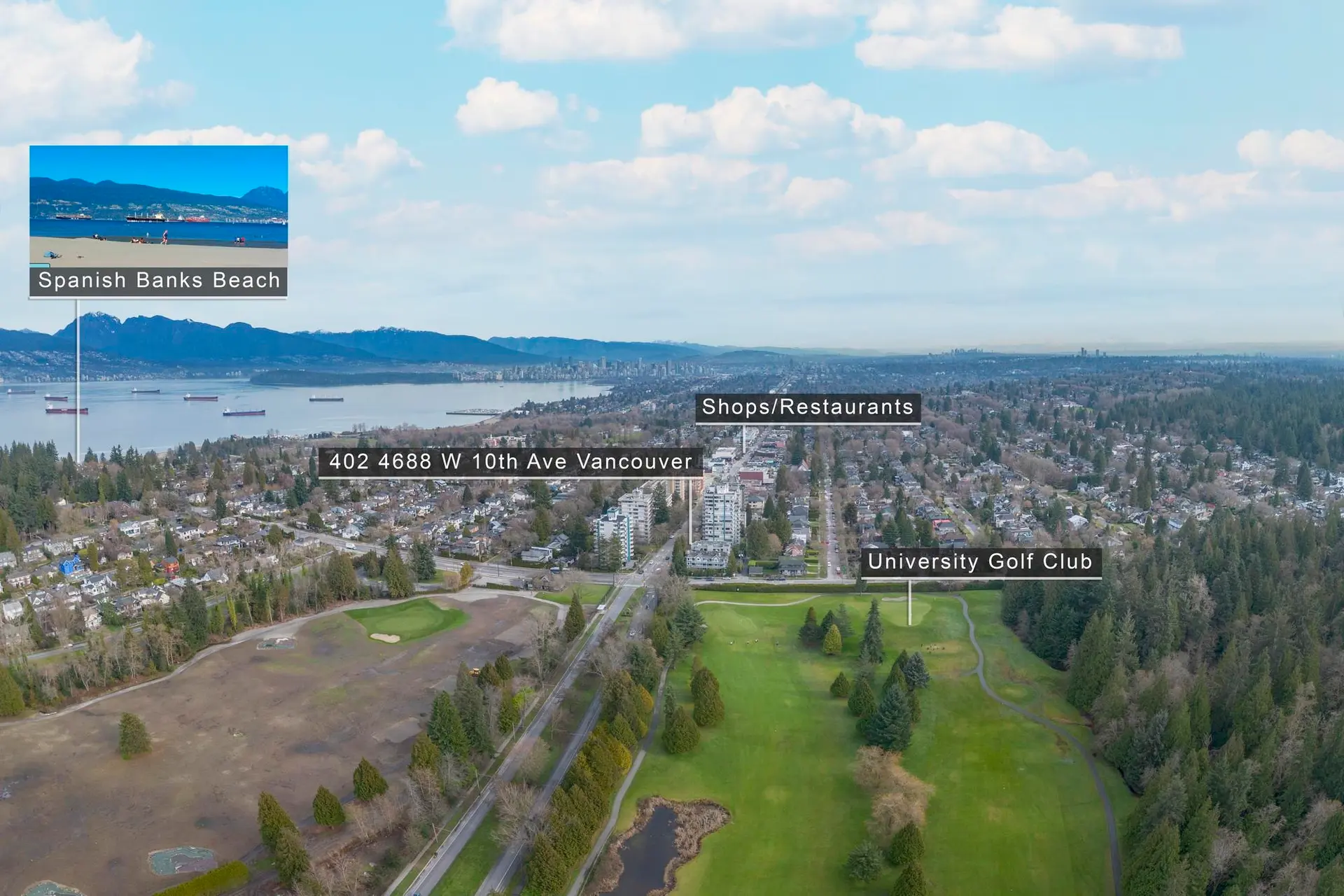 Property at #402 4688 W 10th Avenue, Vancouver, BC