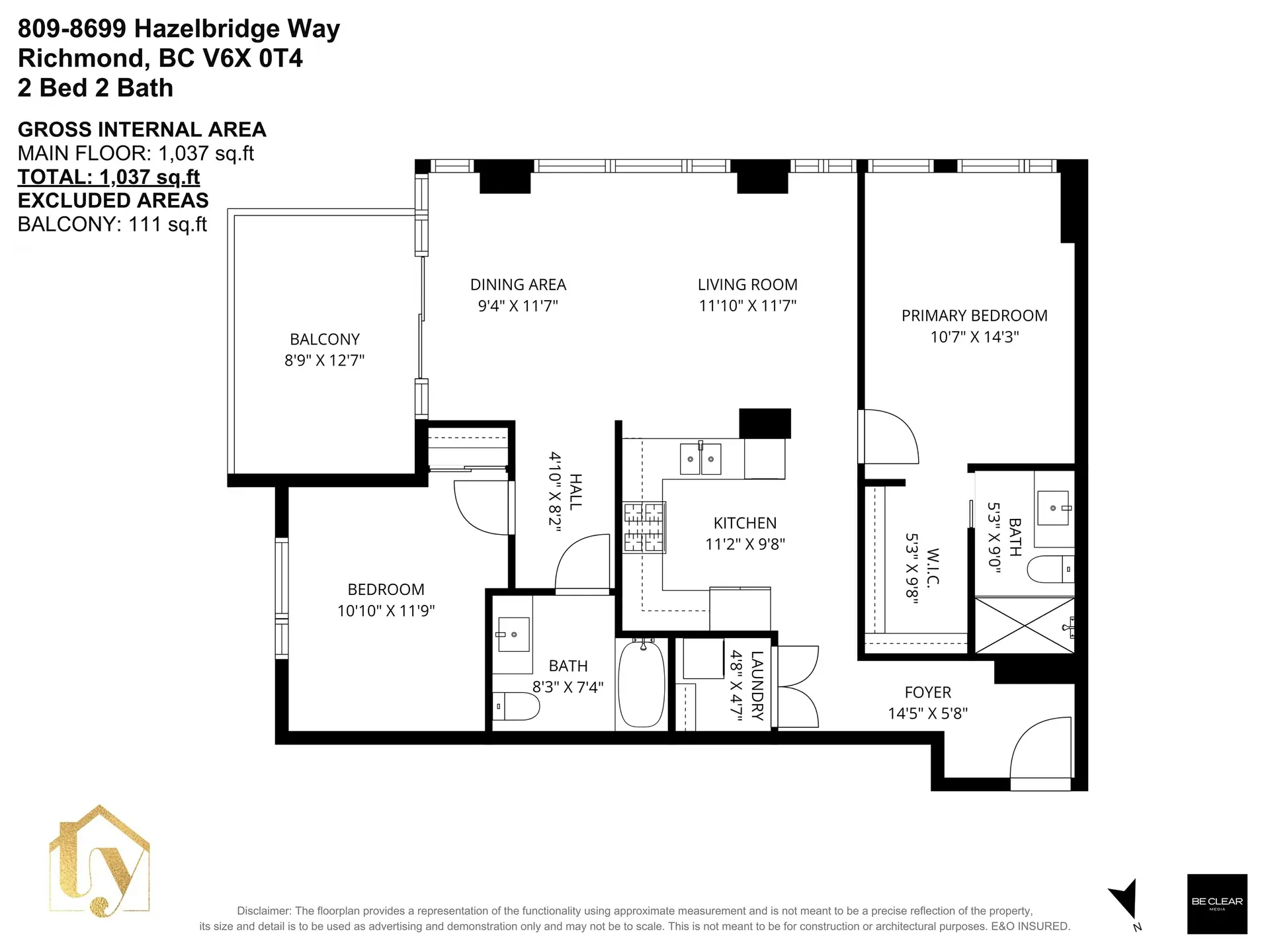 Property at #809 8699 Hazelbridge Way, Richmond, BC