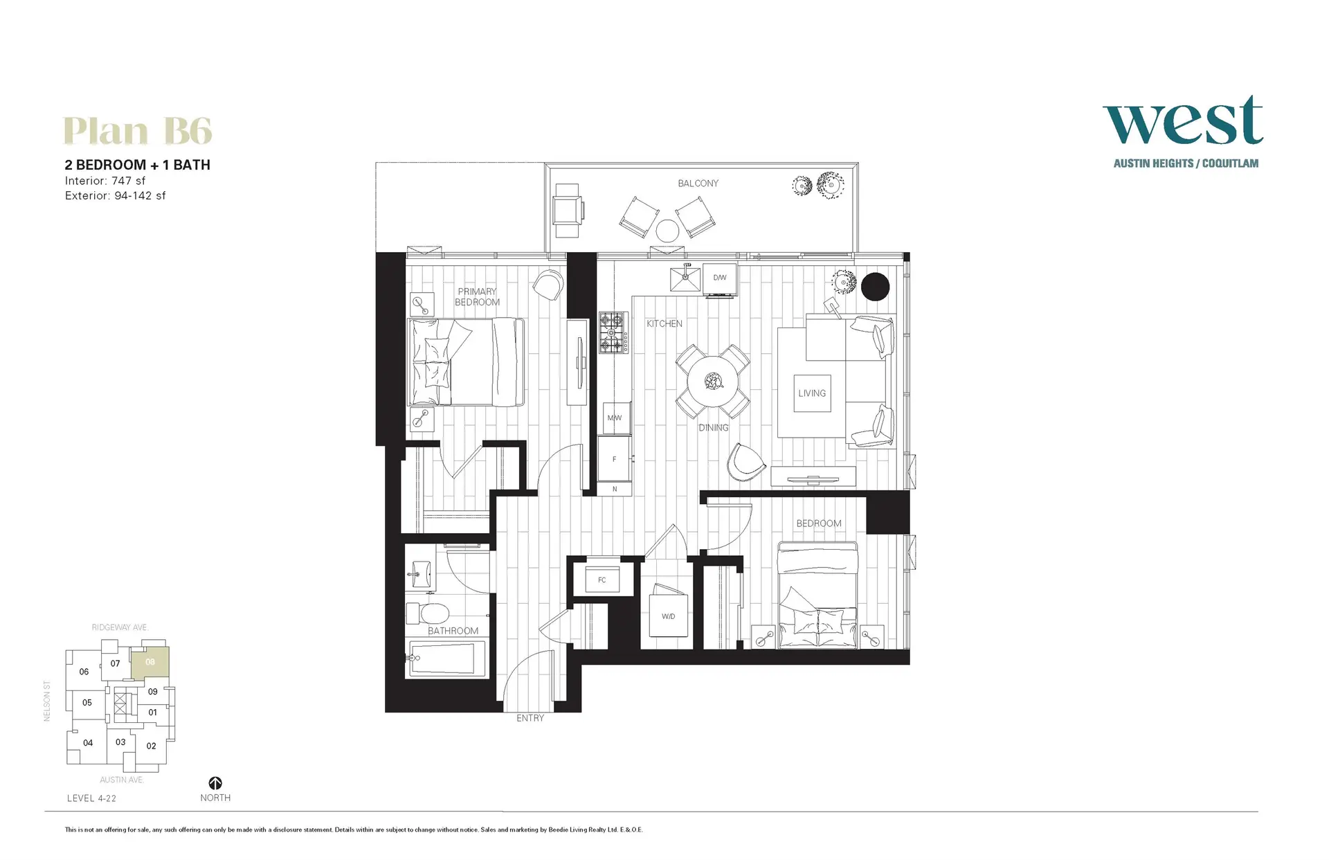 Property at #2008 505 Nelson Street, Coquitlam, BC