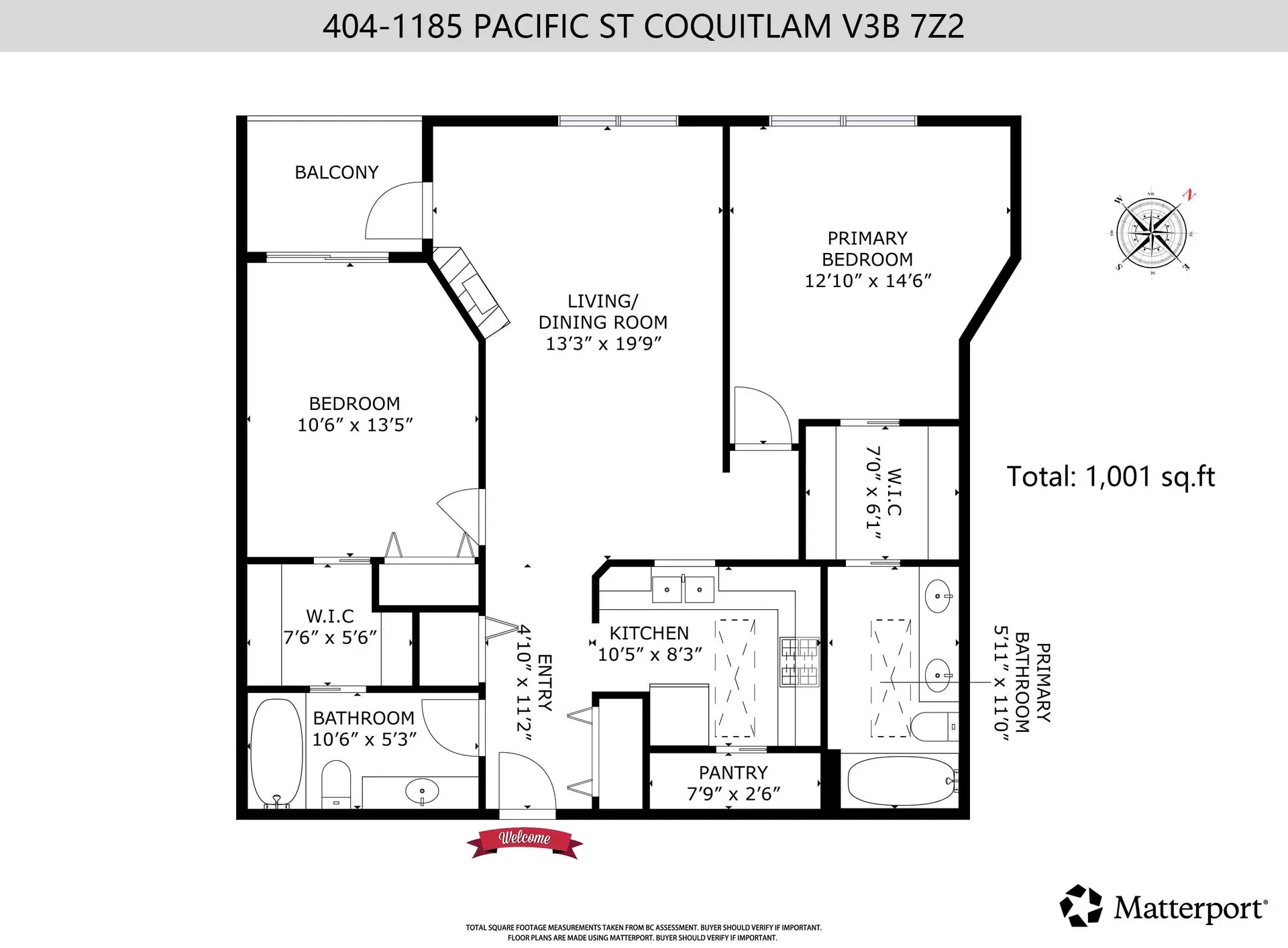 Property at #404 1185 Pacific Street, Coquitlam, BC