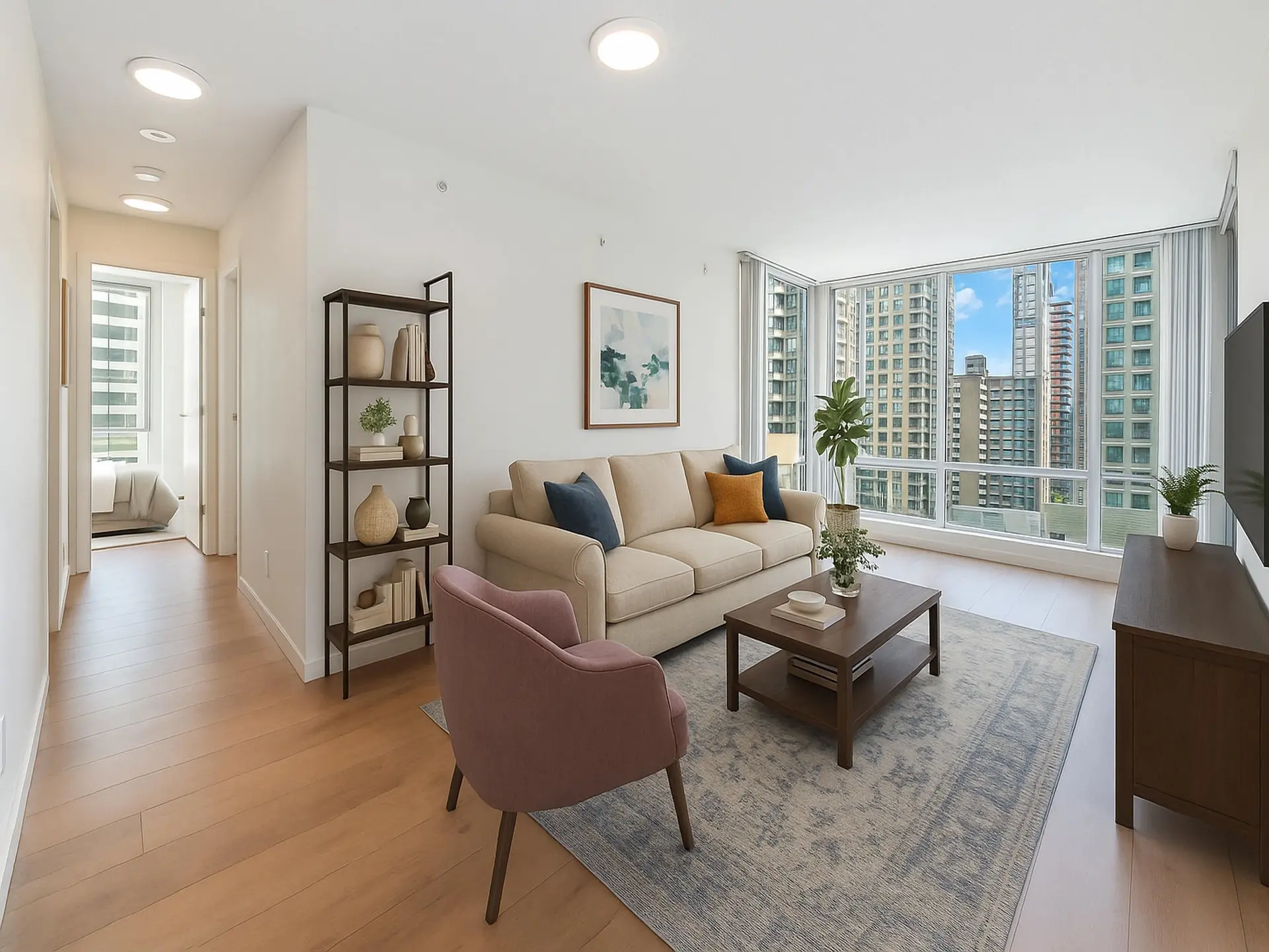 Property at #1408 1288 W Georgia Street, Vancouver, BC