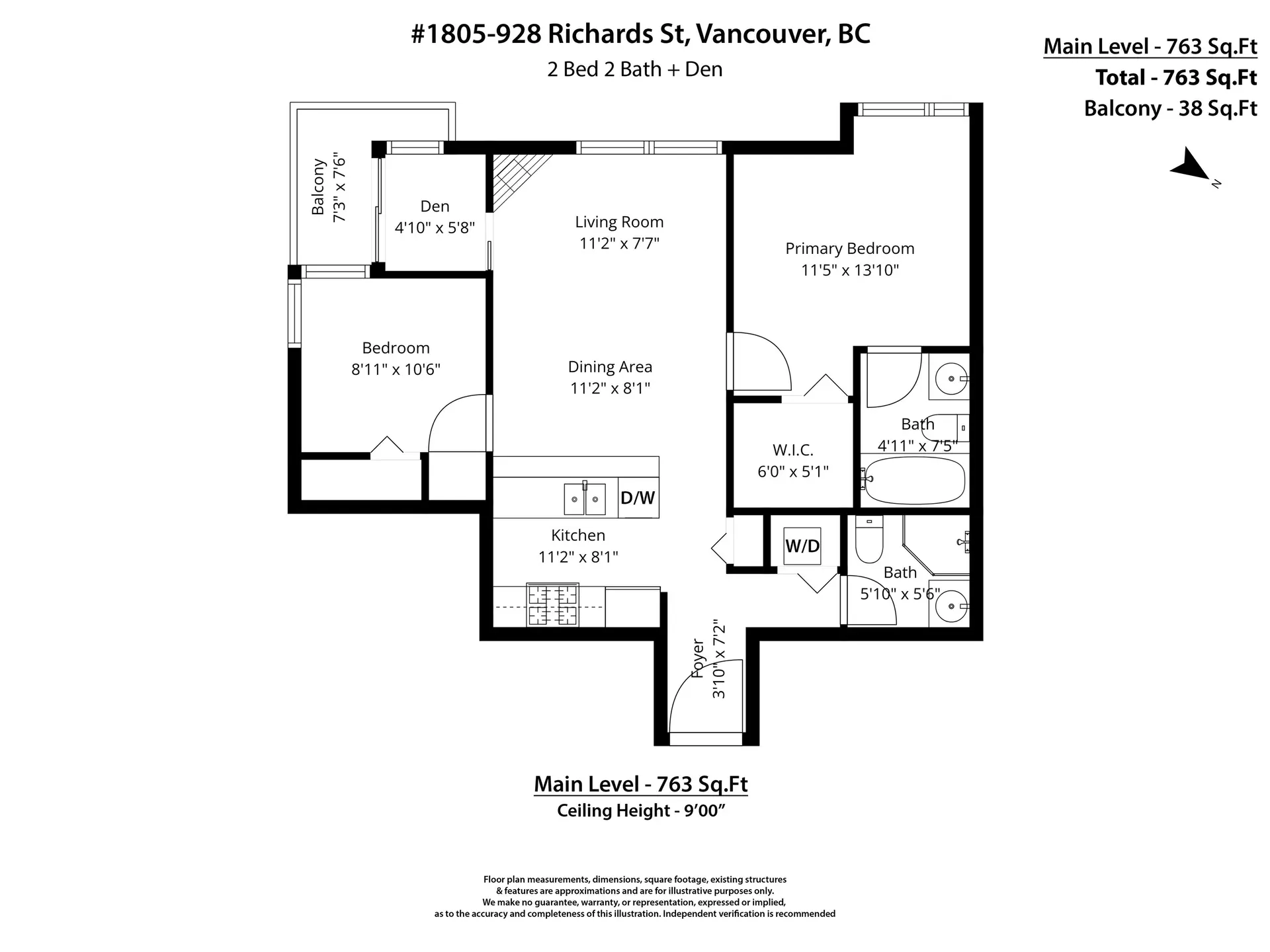 #1805 928 Richards Street - Image 14