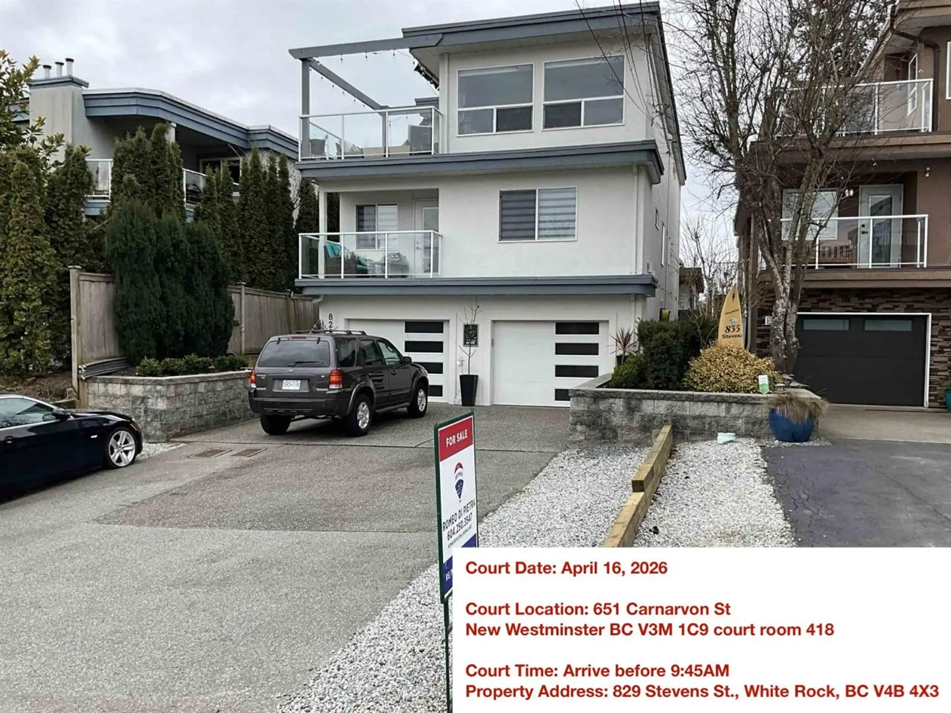 Property at 829 Stevens Street, White Rock, BC