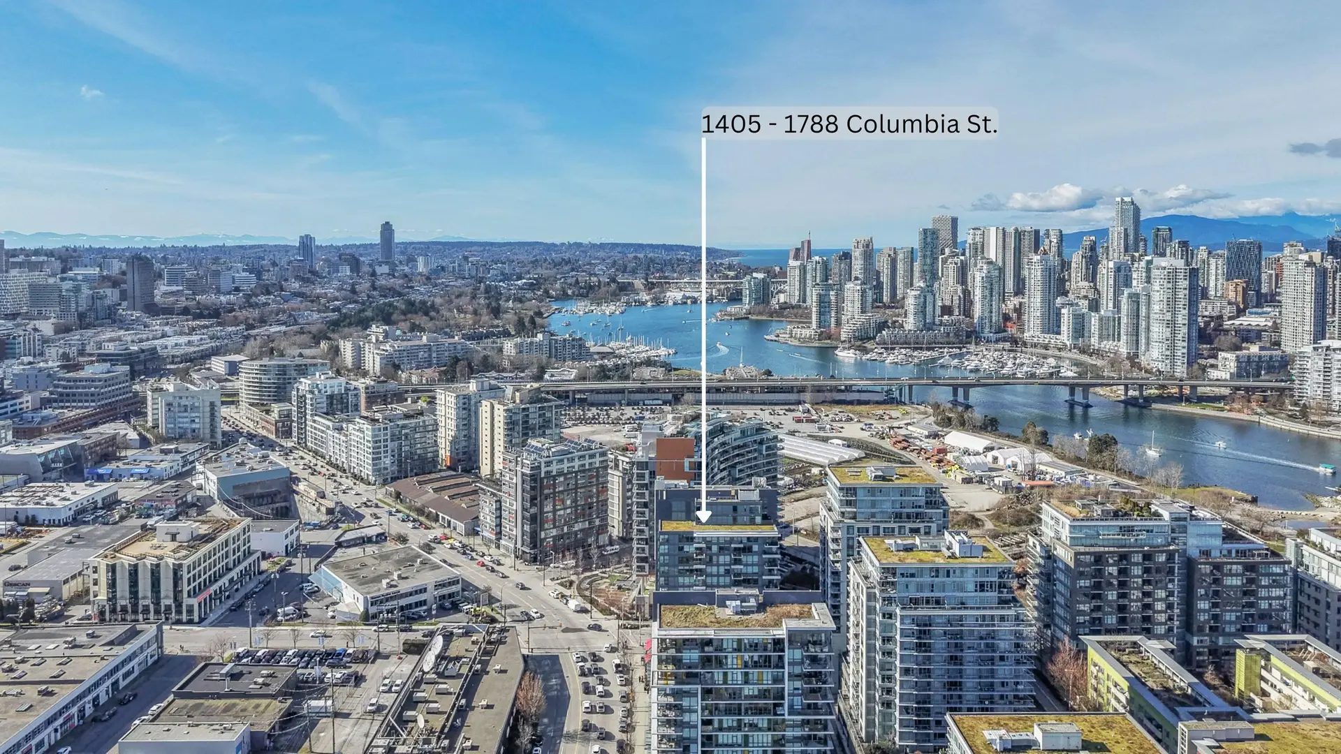 Property at #1405 1788 Columbia Street, Vancouver, BC