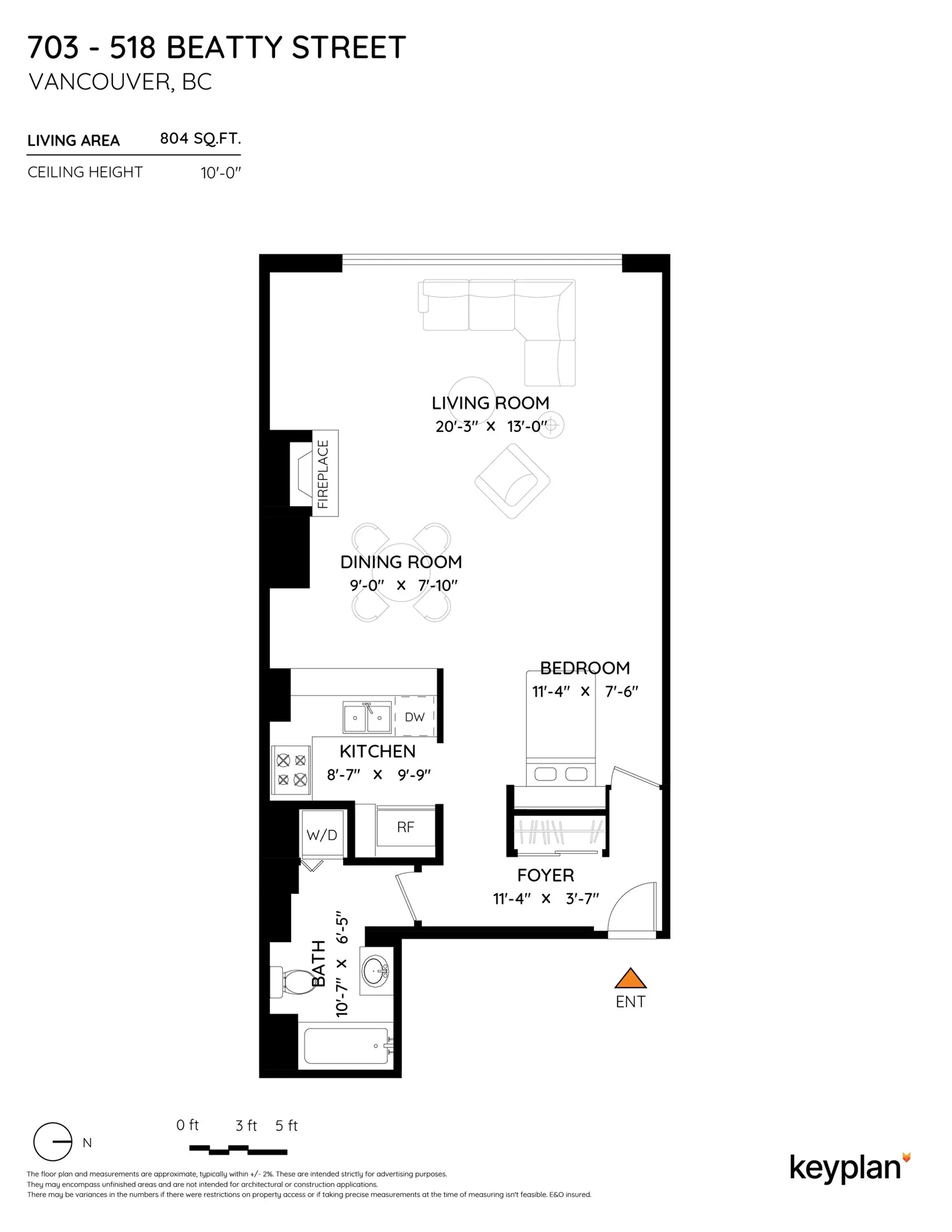 Property at #703 518 Beatty Street, Vancouver, BC