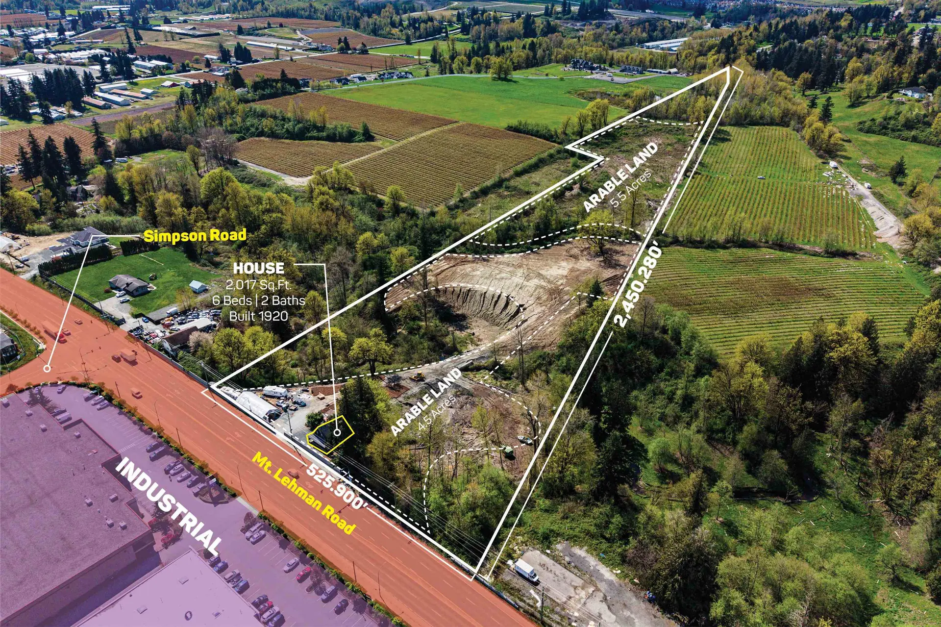 Property at 2475 Mt. Lehman Road, Abbotsford, BC