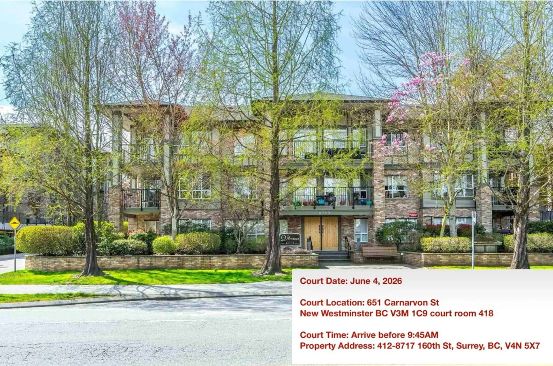 Property at #412 8717 160 Street, Surrey, BC