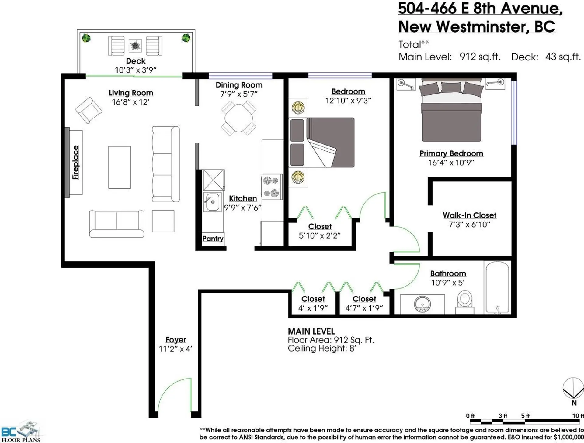 Property at #504 466 E Eighth Avenue, New Westminster, BC