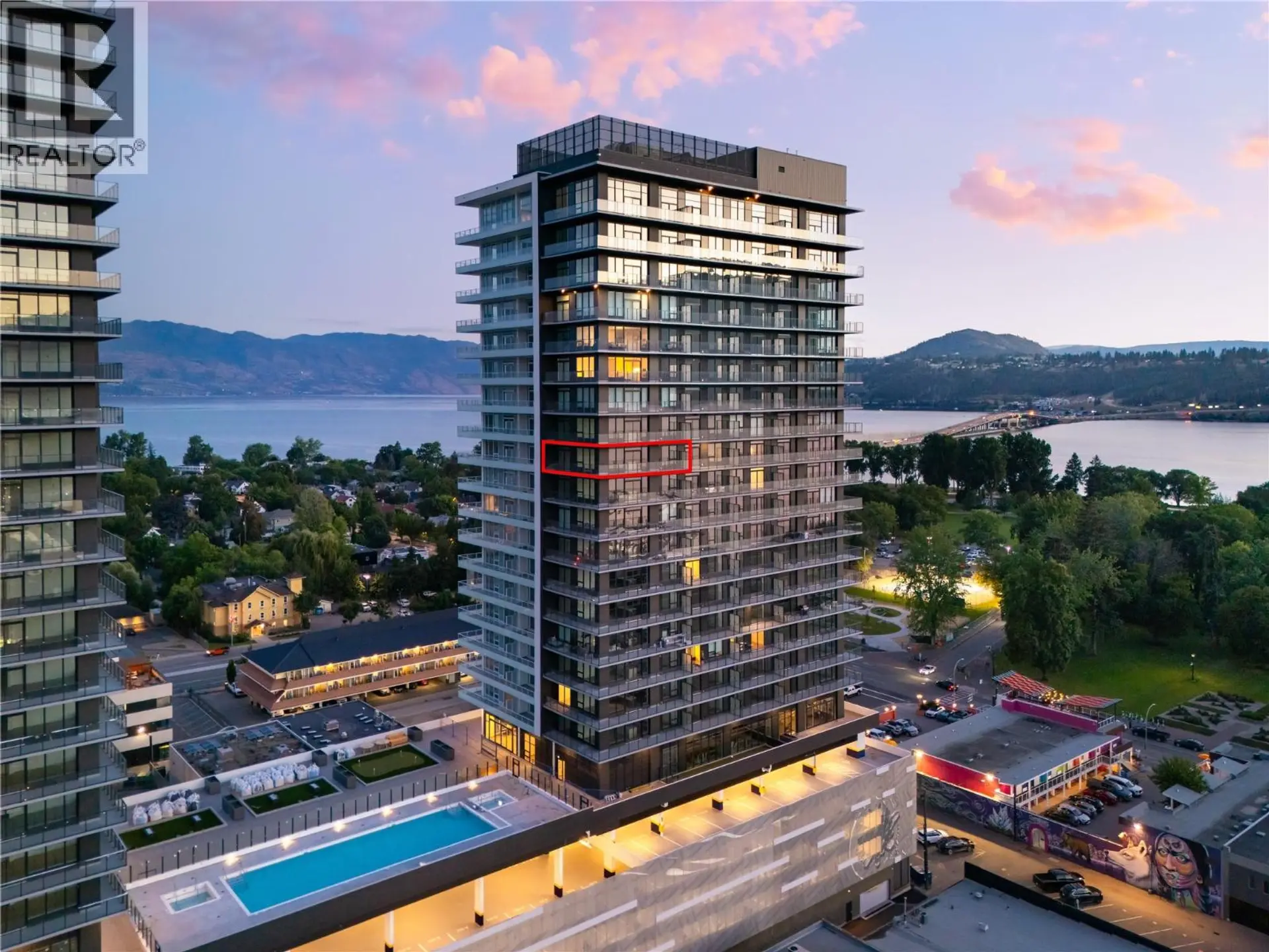 Property at #1602 238 Leon Avenue, Kelowna, BC