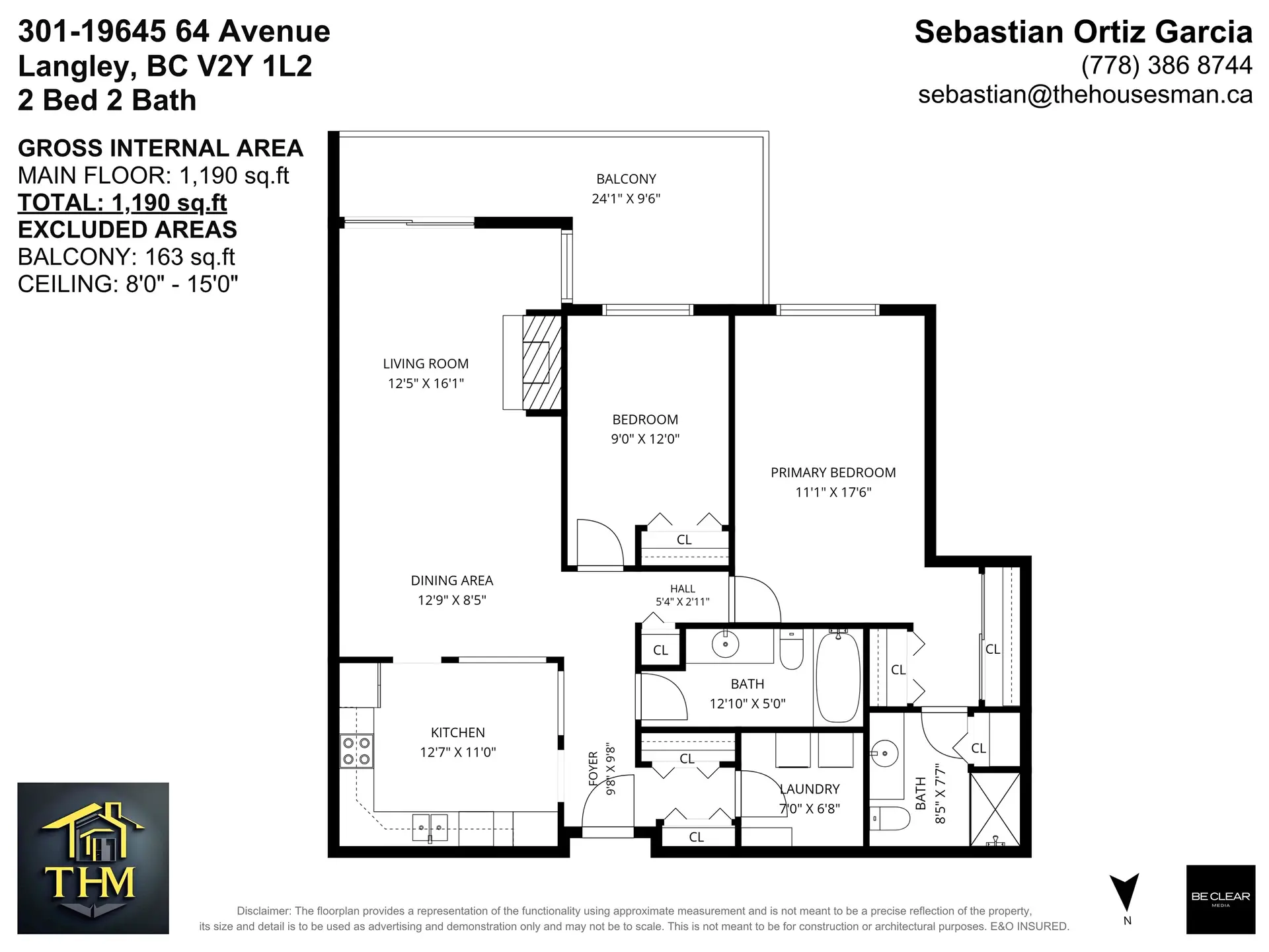 Property at #301 19645 64 Avenue, Langley, BC