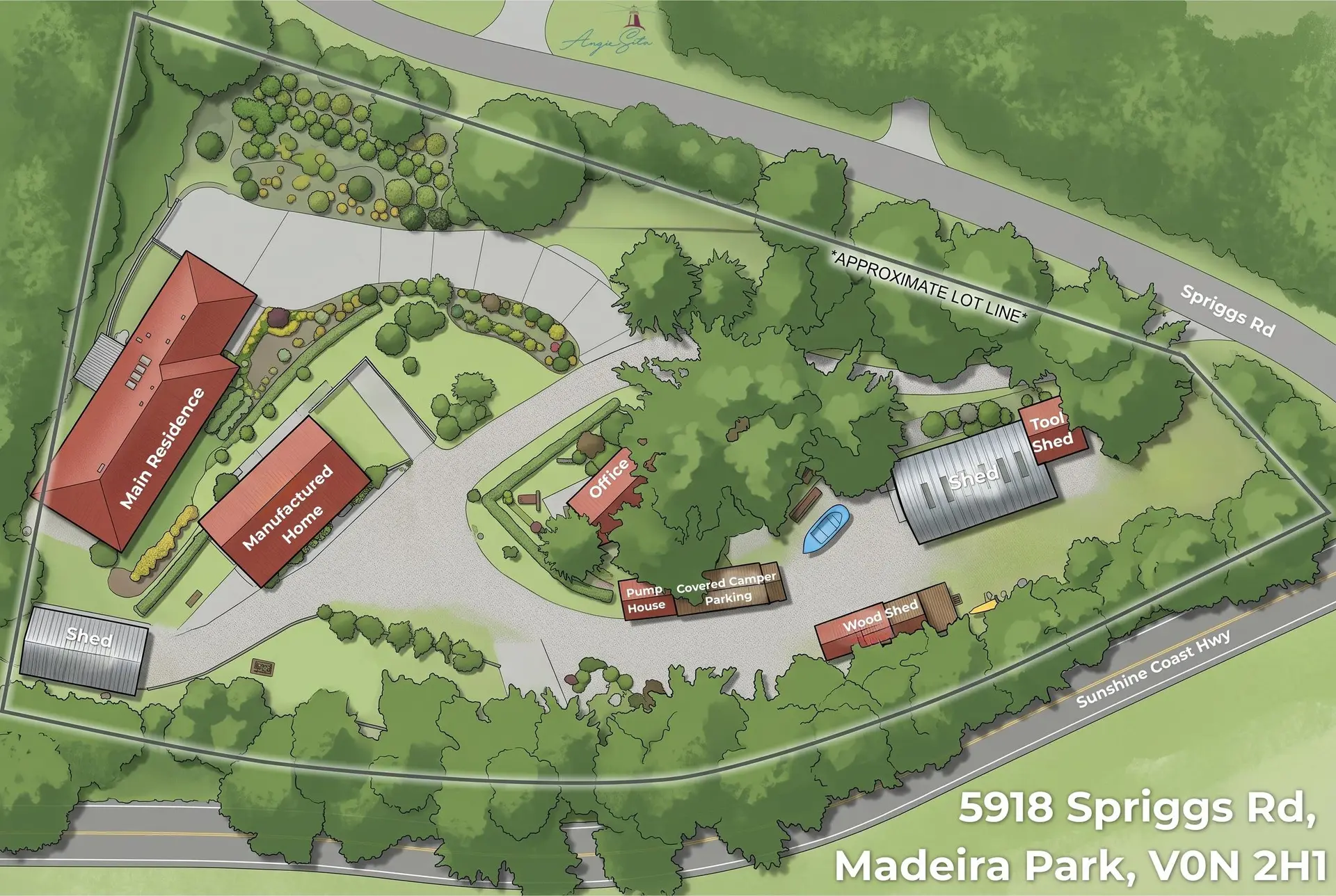 Property at #5900 5918 Spriggs Road, Madeira Park, BC