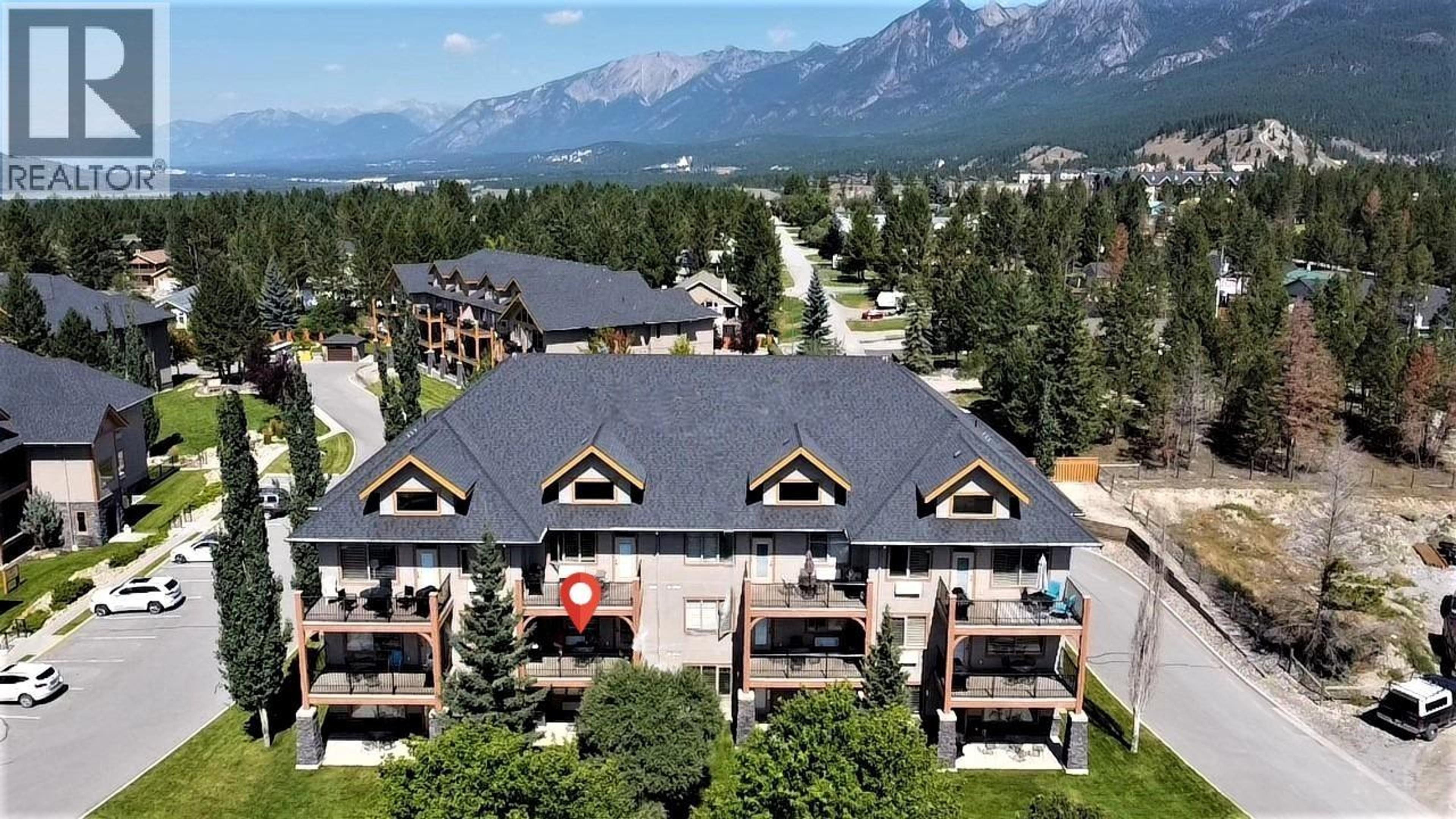 200 BIGHORN Boulevard, Radium Hot Springs - Exteriors - Drone/Aerial View, Marked/Pin, Full Complex View - Photo 1
