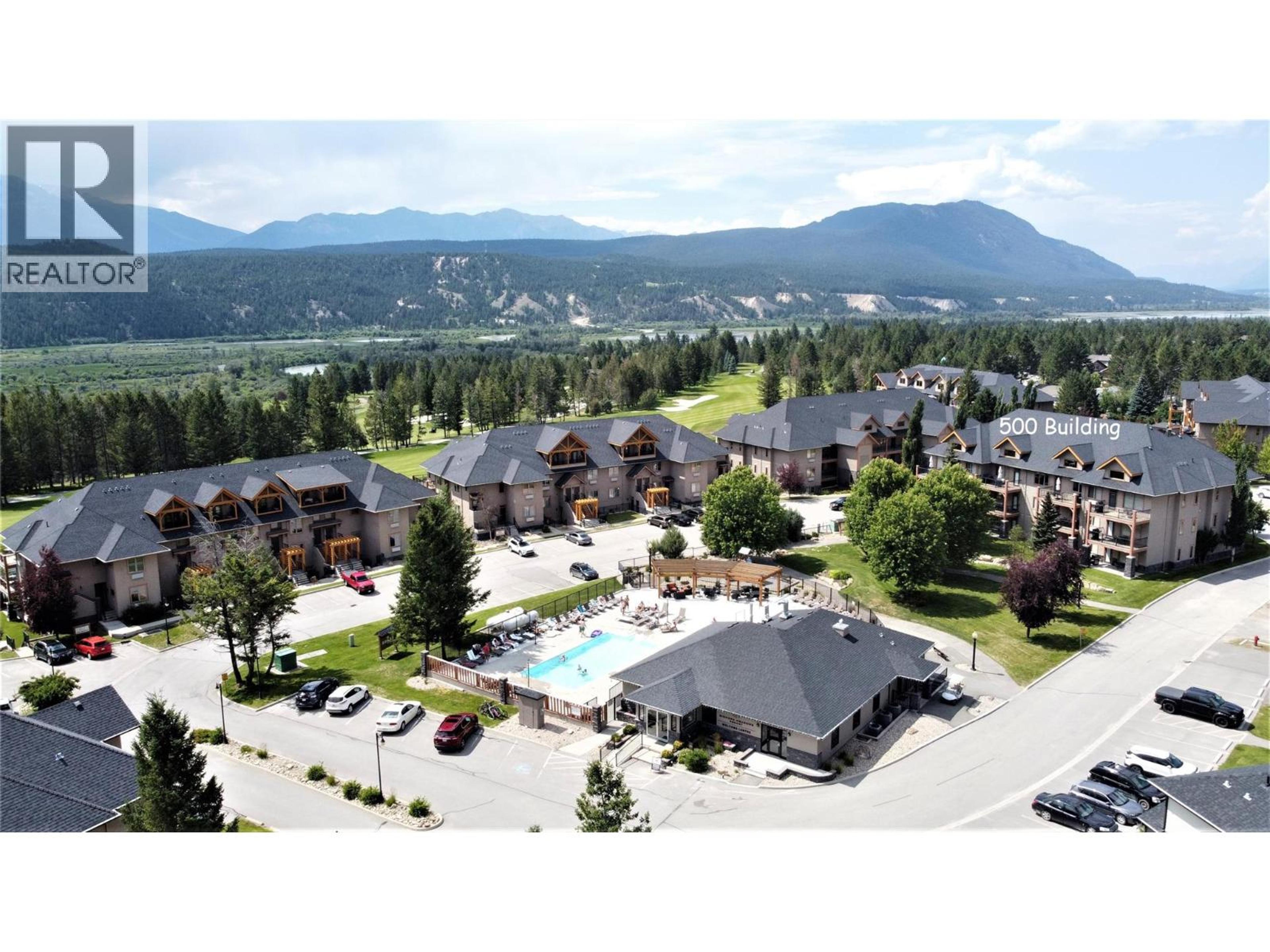 200 BIGHORN Boulevard, Radium Hot Springs - Exteriors - Full Complex View, Drone/Aerial View, Marked/Pin - Photo 3