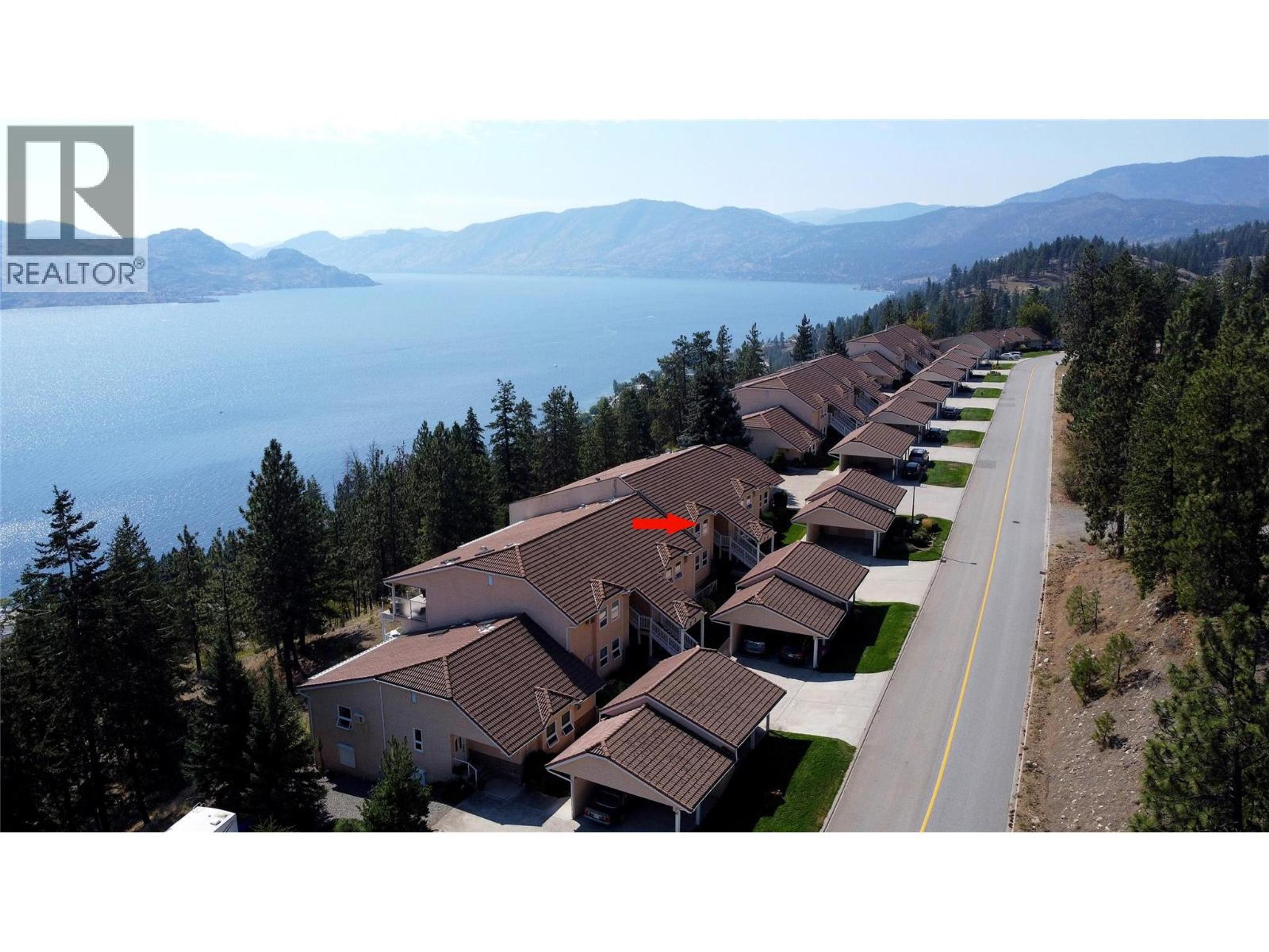 4470 Ponderosa Drive, Peachland - Exteriors - Full Complex View, Drone/Aerial View, Marked/Pin - Photo 1
