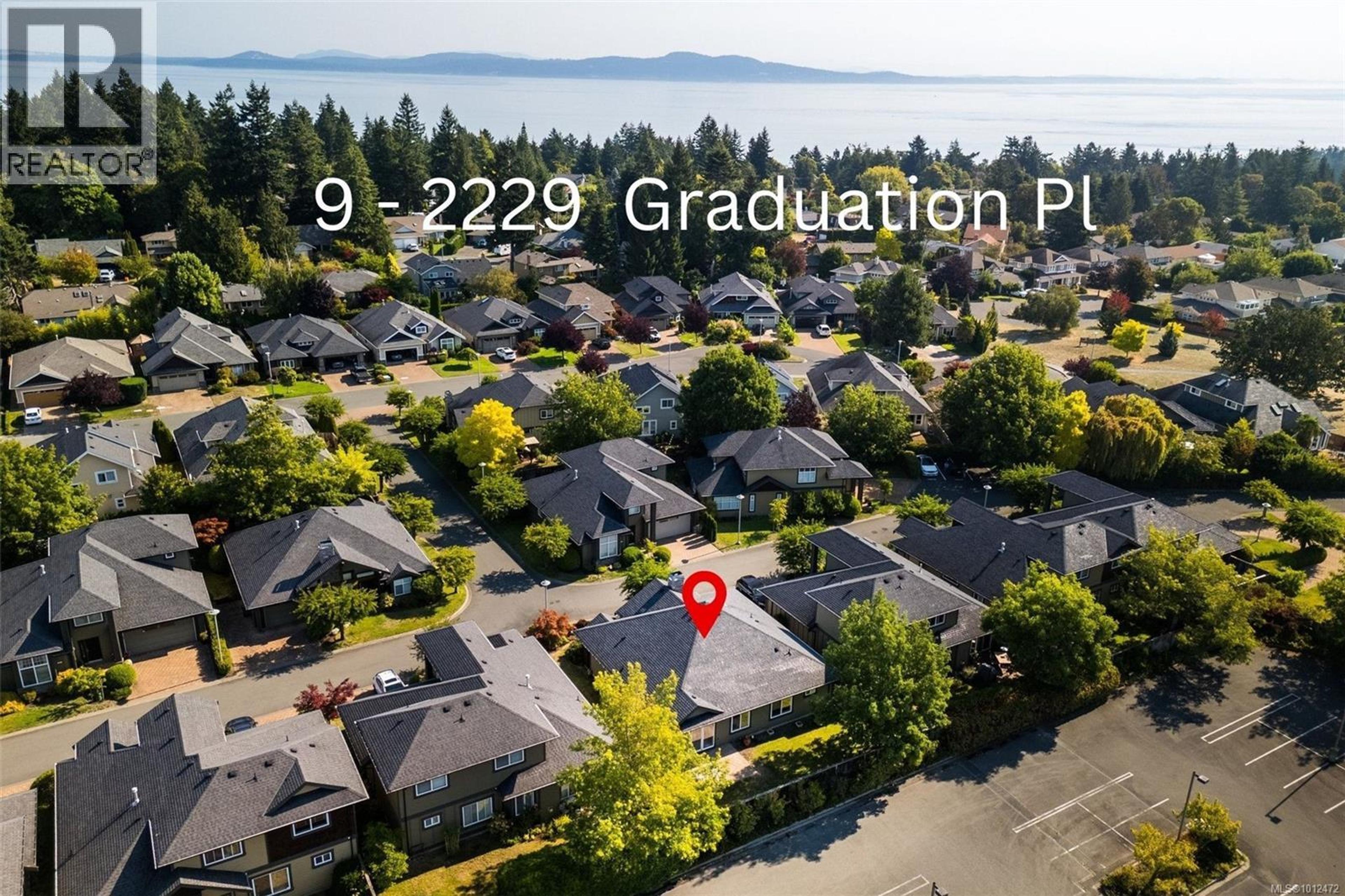 2229 Graduation Pl, Saanich - Exteriors - Full Complex View, Drone/Aerial View, Marked/Pin - Photo 9
