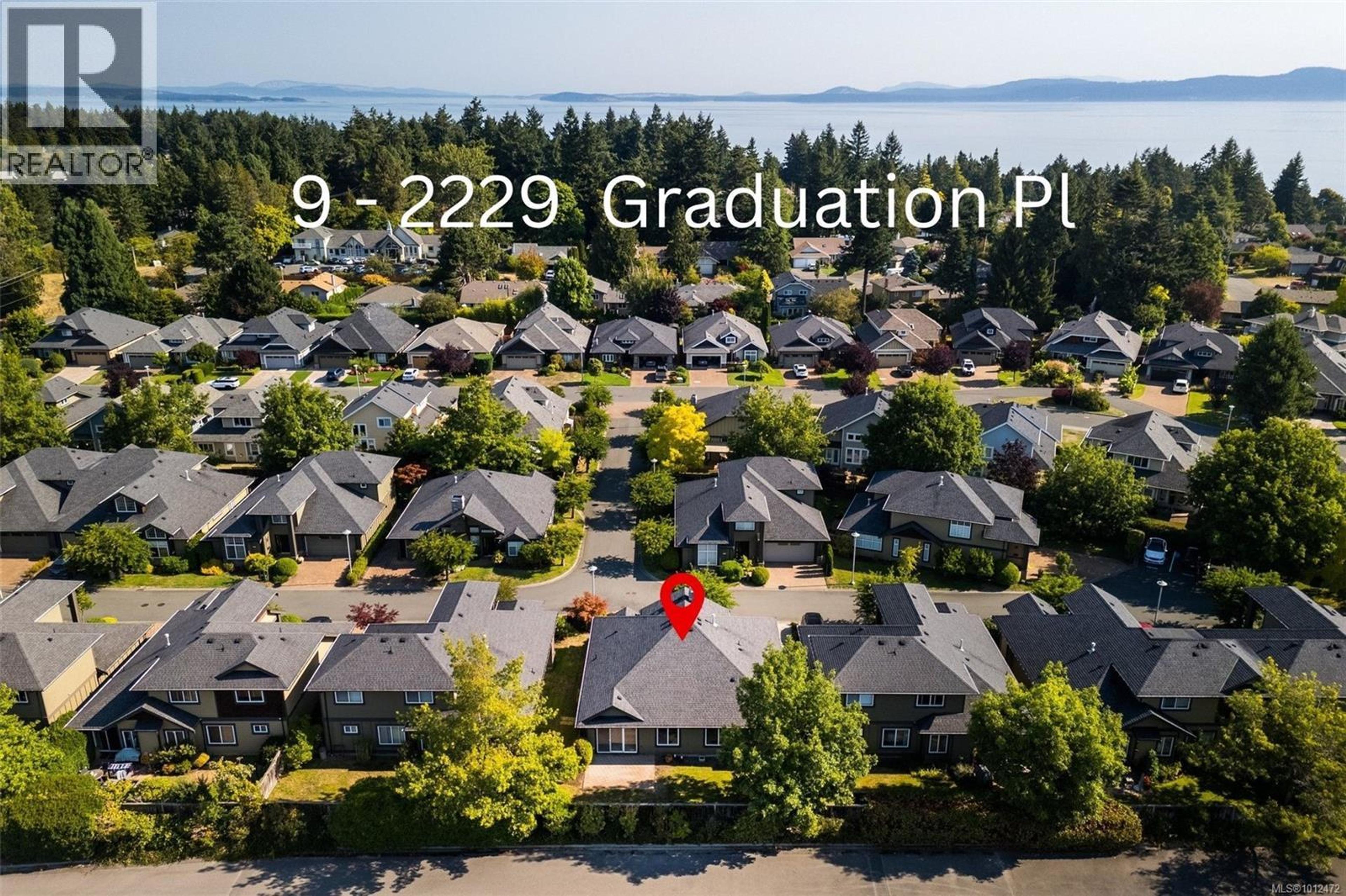 2229 Graduation Pl, Saanich - Exteriors - Full Complex View, Drone/Aerial View, Marked/Pin - Photo 11