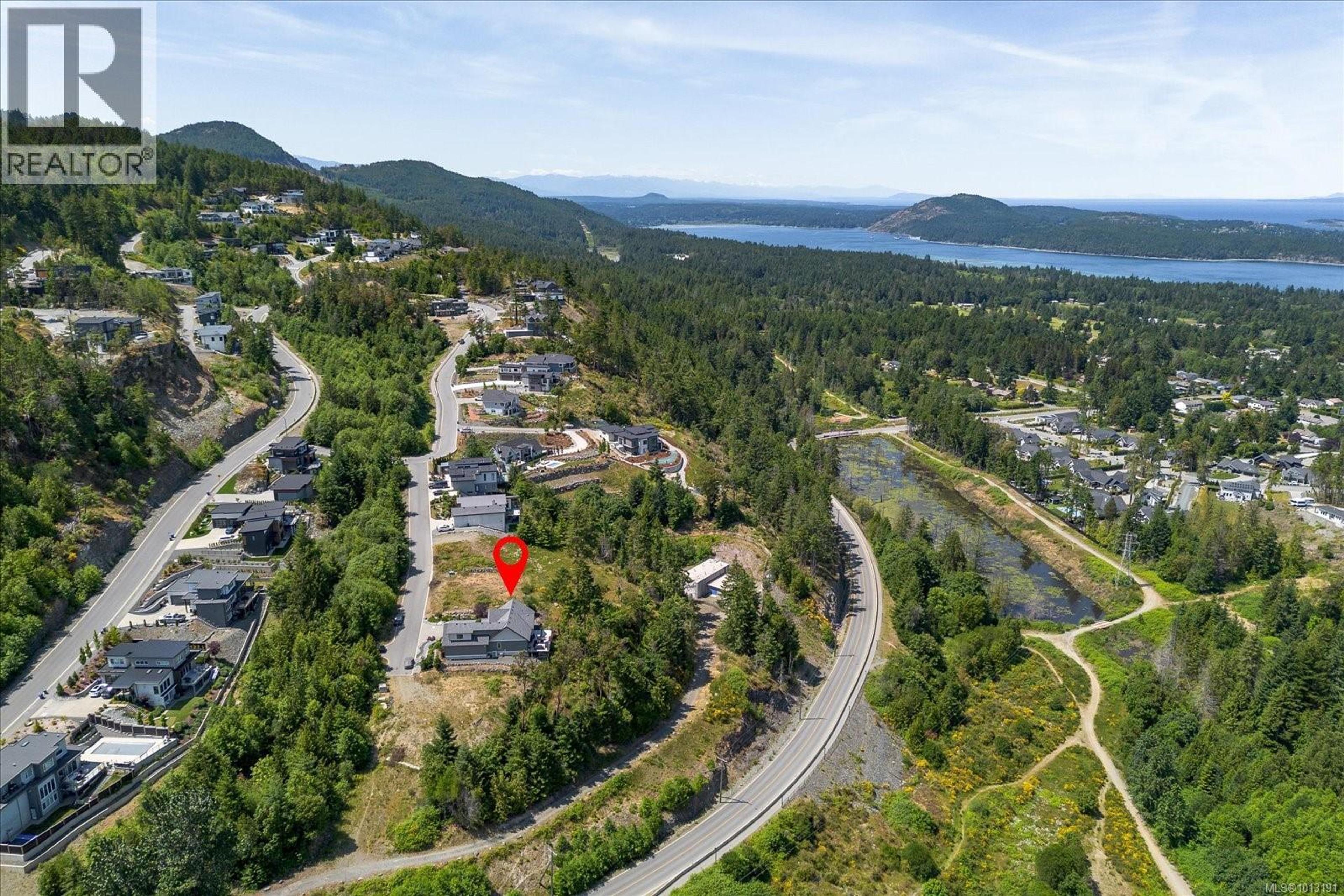 7336 High Ridge Cres, Lantzville - Exteriors - Drone/Aerial View, Marked/Pin - Photo 16