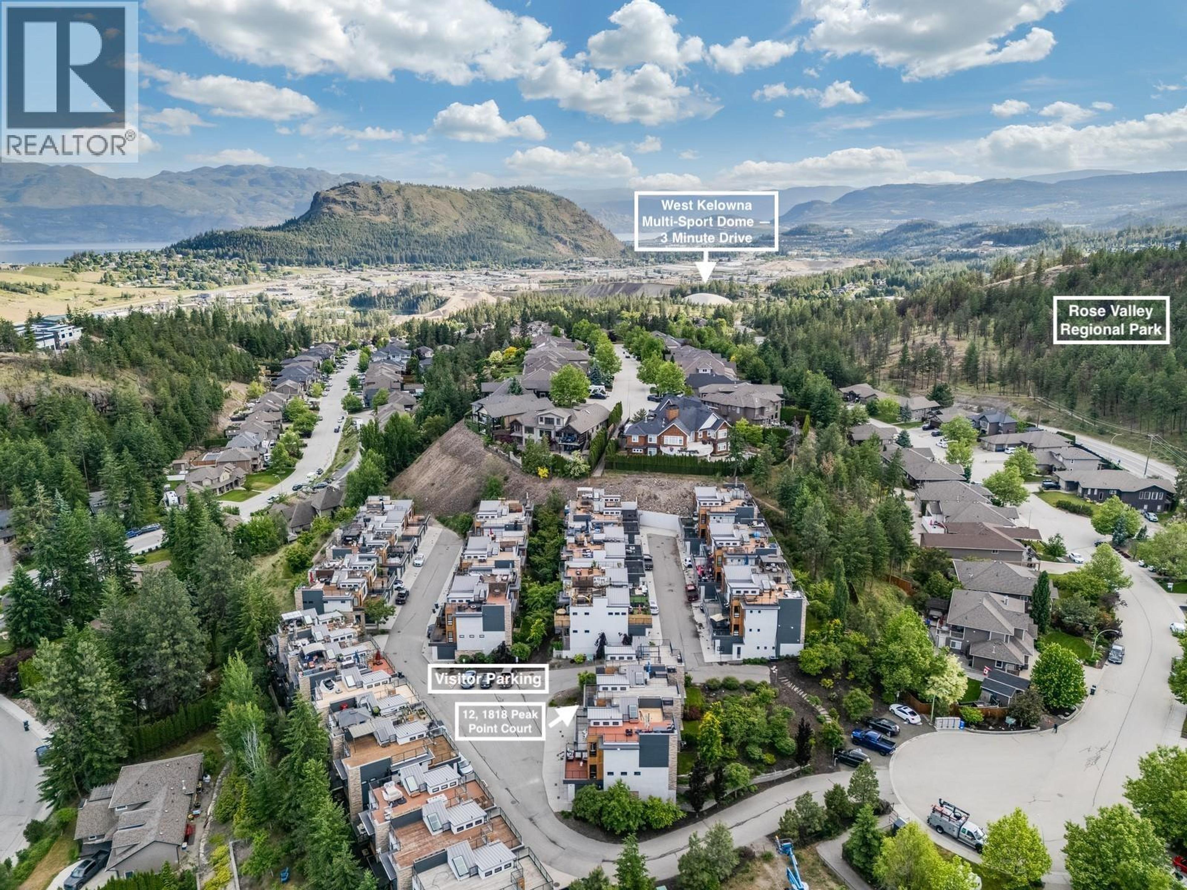 1818 Peak Point Court, West Kelowna - Exteriors - Full Complex View, Drone/Aerial View, Marked/Pin - Photo 9