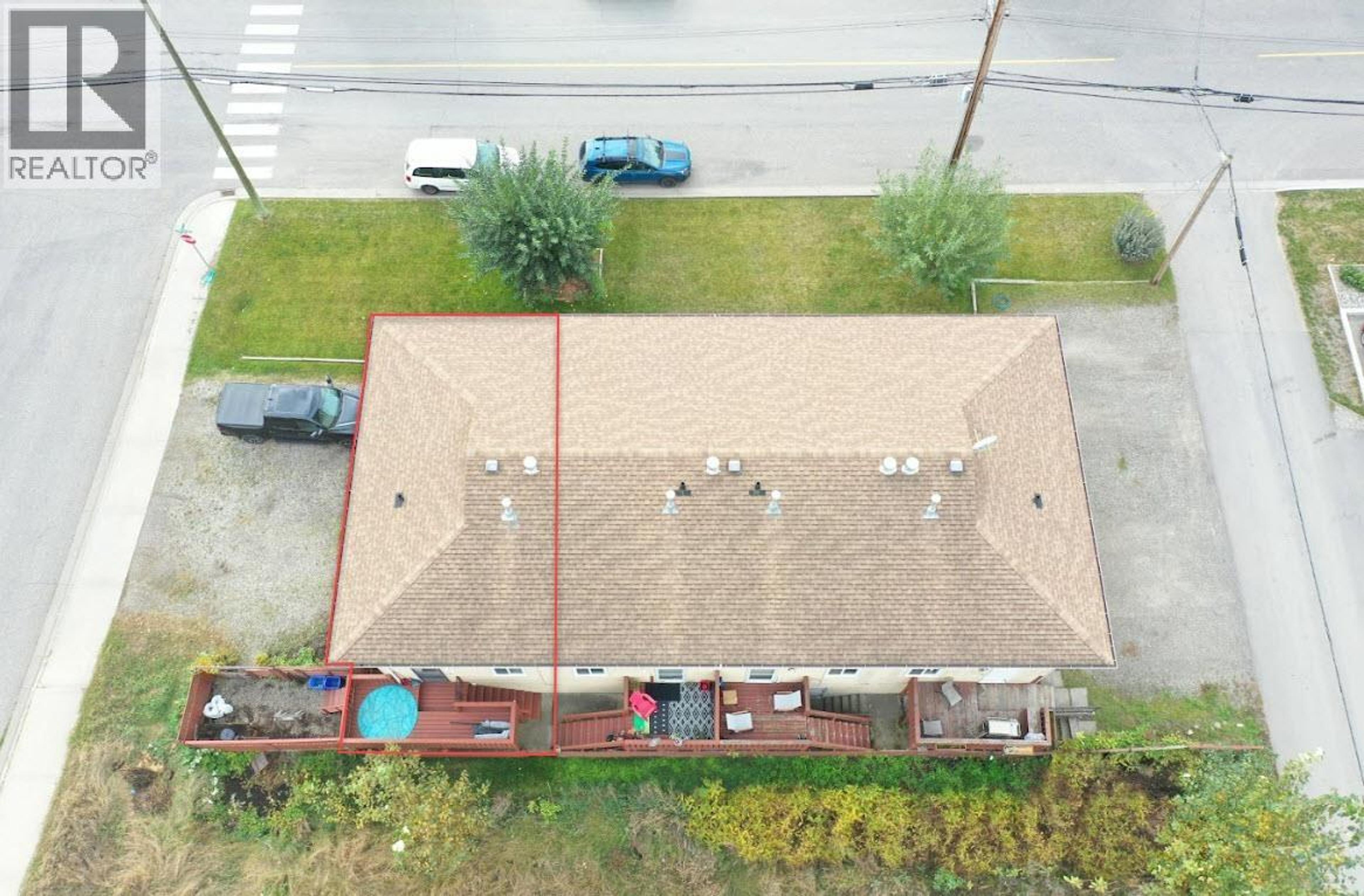 175 BOWRON AVENUE, Quesnel - Exteriors - Drone/Aerial View, Marked/Pin - Photo 3