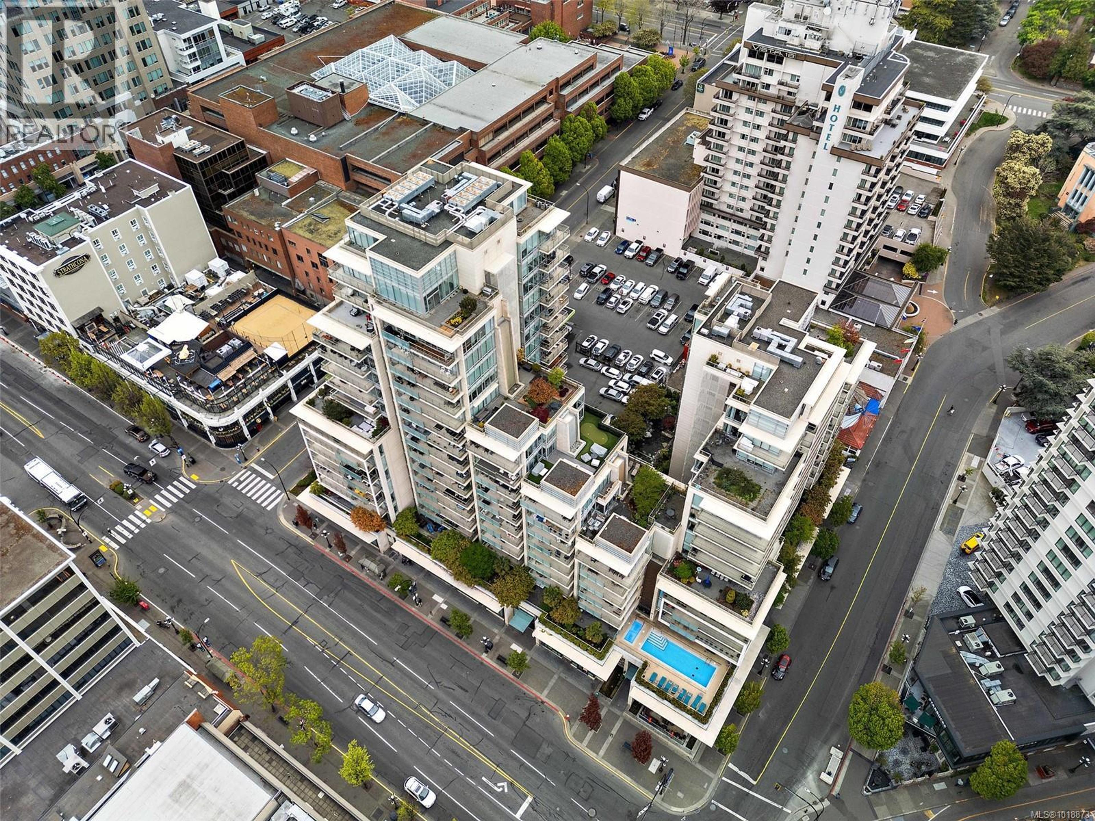 708 Burdett Ave, Victoria - Exteriors - Full Complex View, Drone/Aerial View - Photo 1