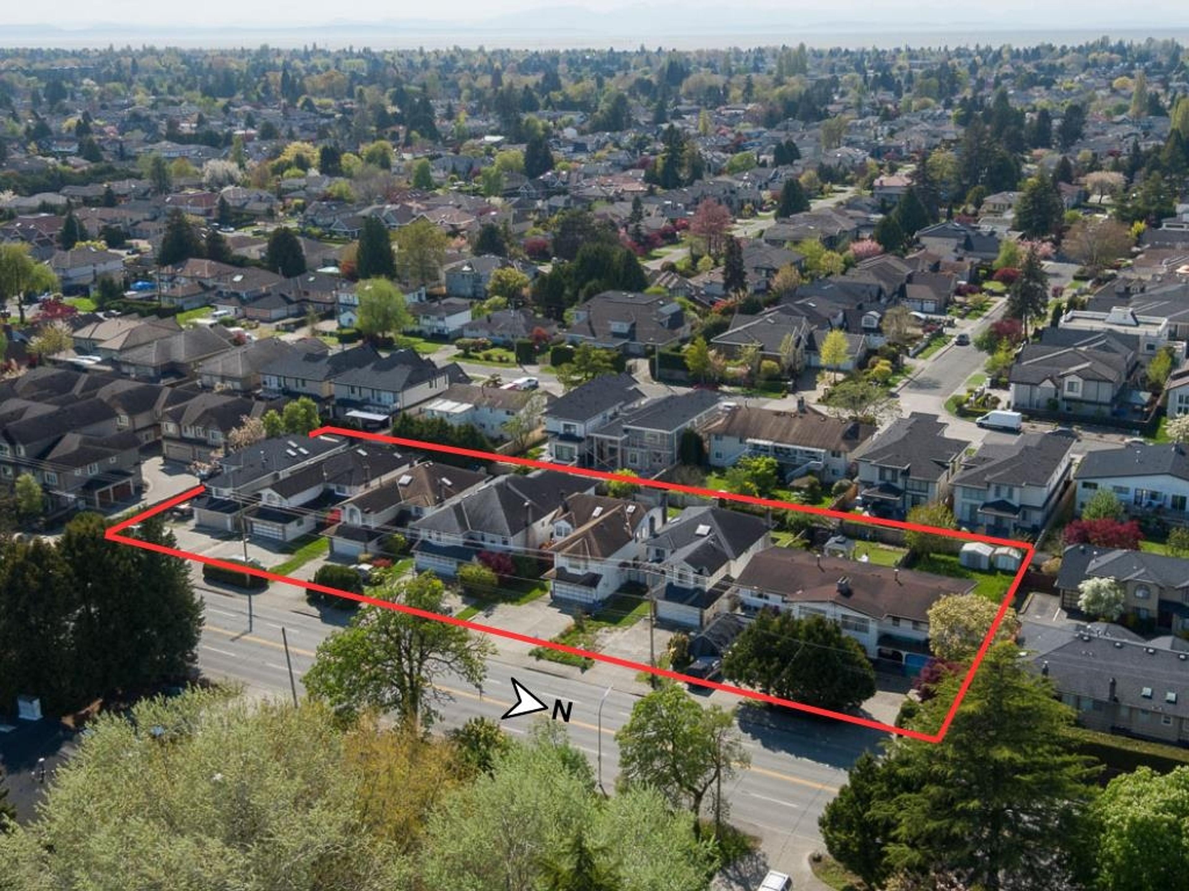 7411 No. 2 Road, Richmond - Exteriors - Drone/Aerial View, Marked/Pin - Photo 1