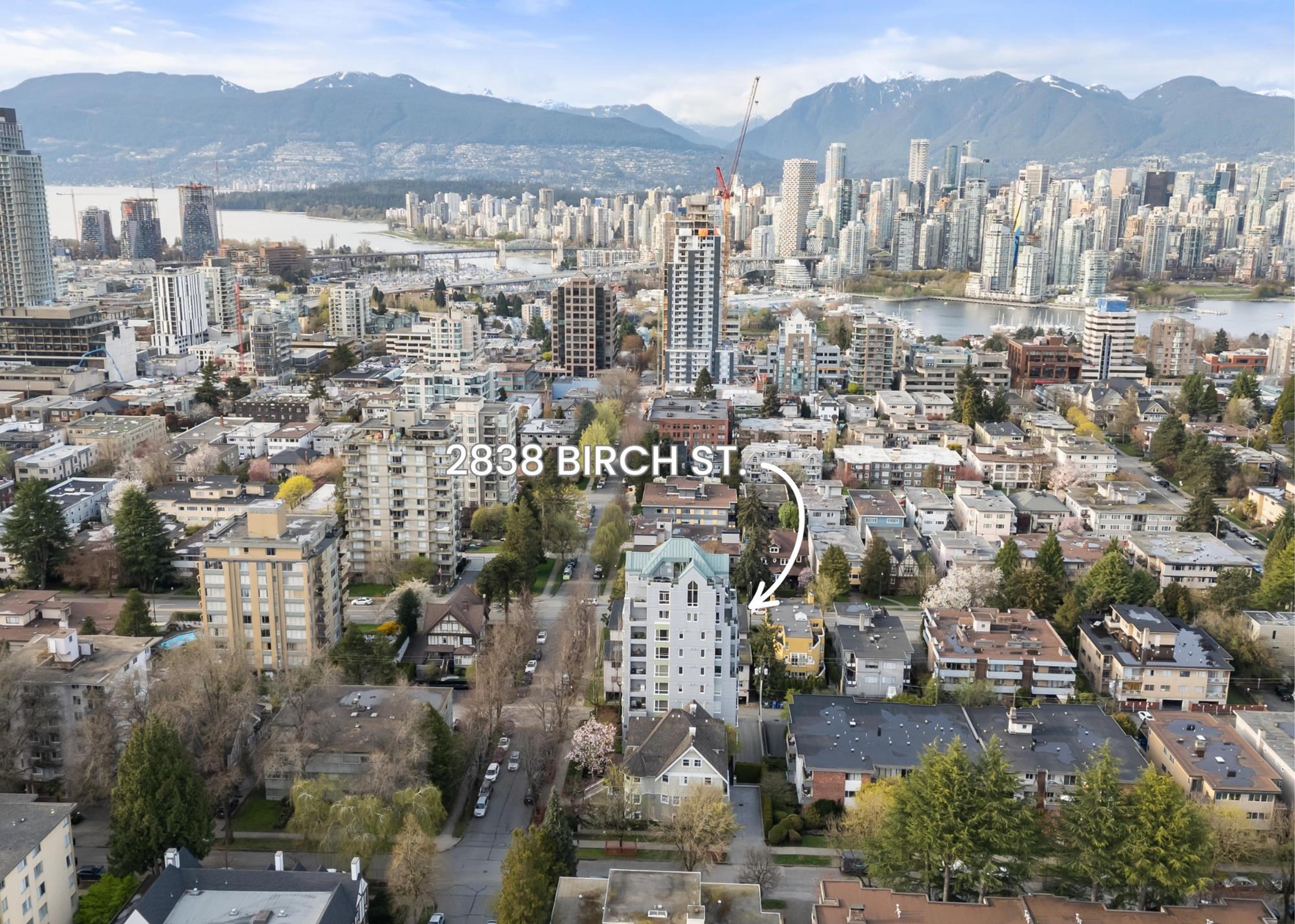 2838 Birch Street, Vancouver - Exteriors - Drone/Aerial View, Marked/Pin - Photo 1