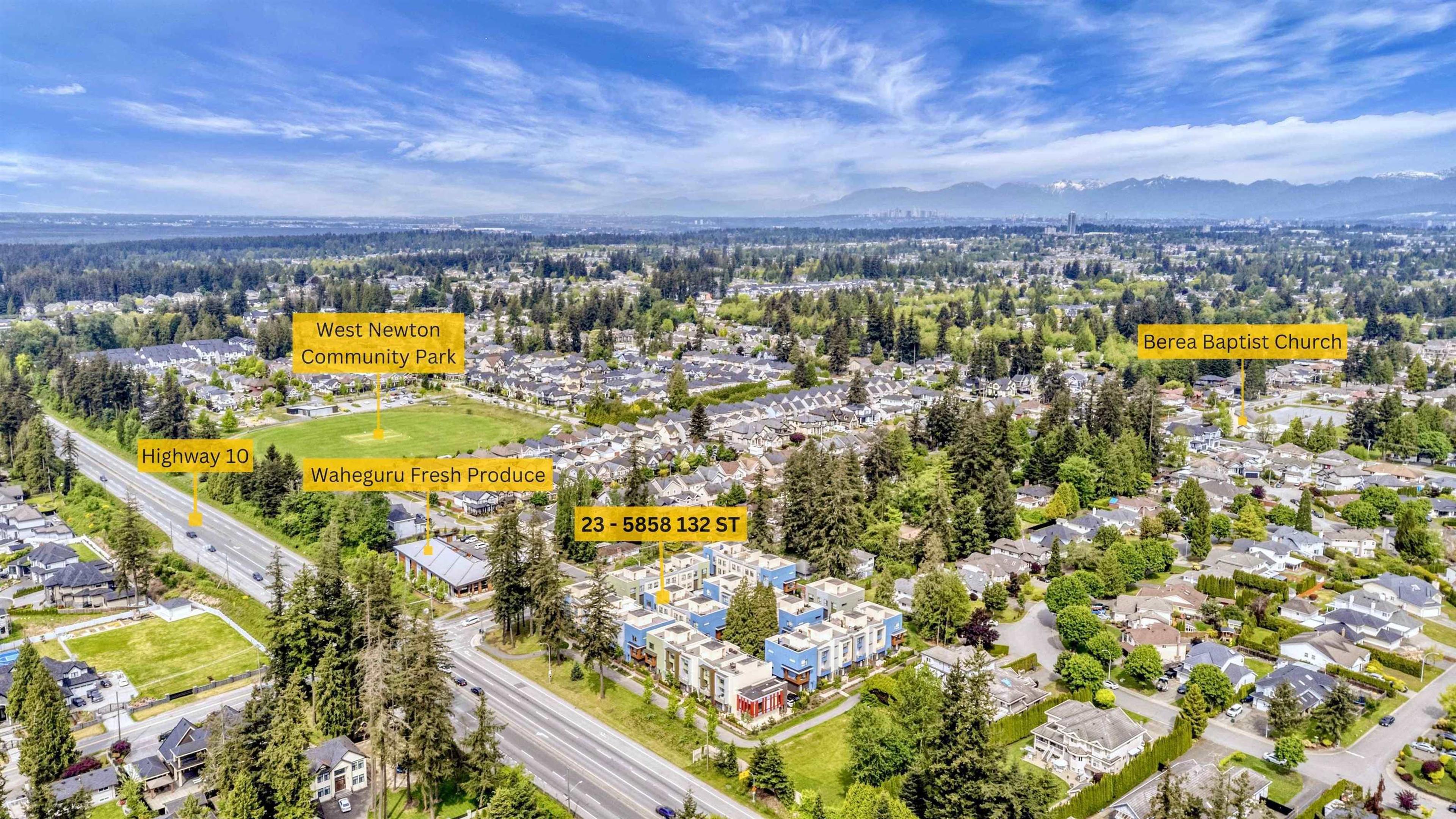 5858 132 Street, Surrey - Exteriors - Drone/Aerial View, Marked/Pin - Photo 3