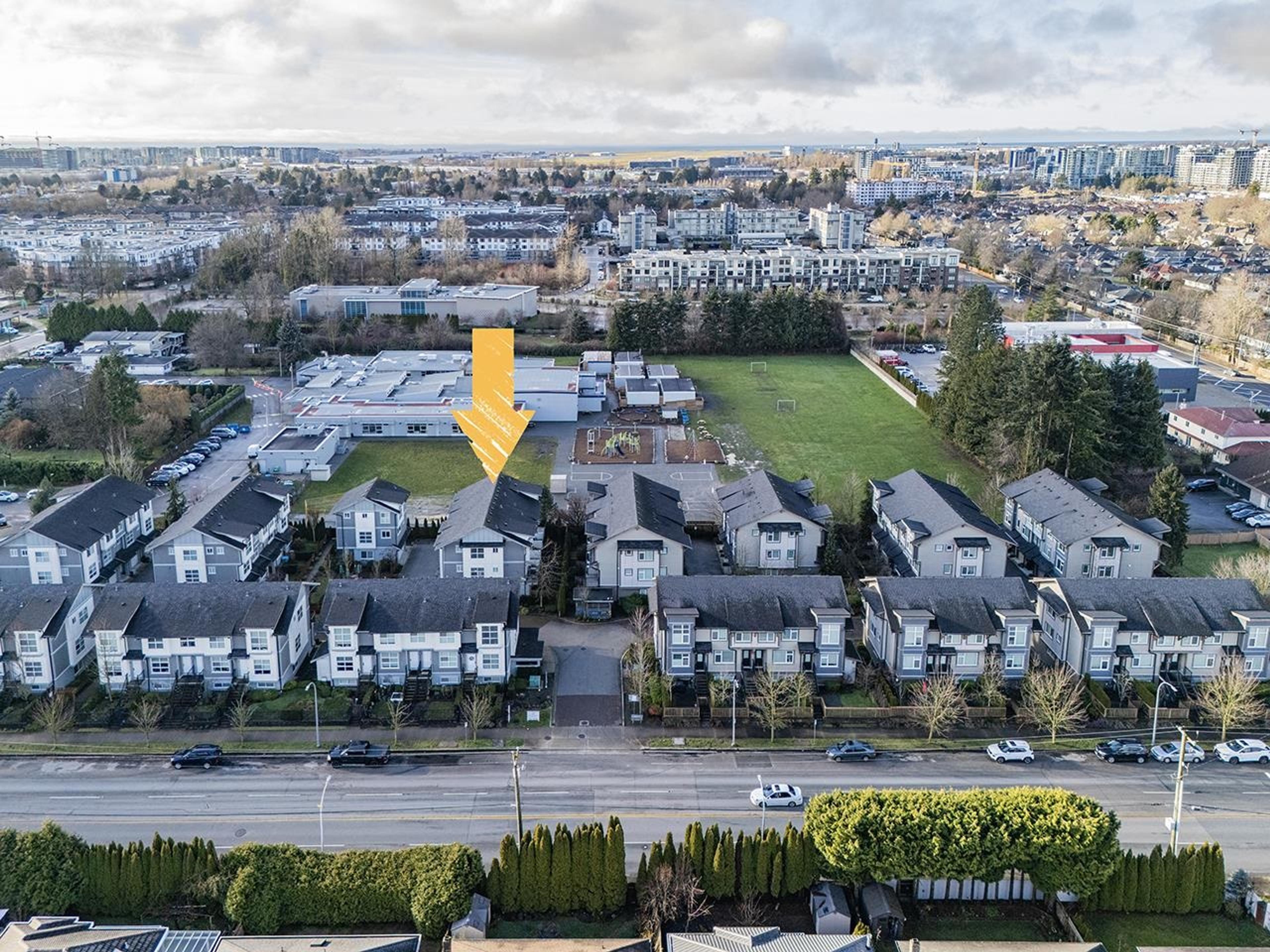 4191 No. 4 Road, Richmond - Exteriors - Full Complex View, Drone/Aerial View, Marked/Pin - Photo 2