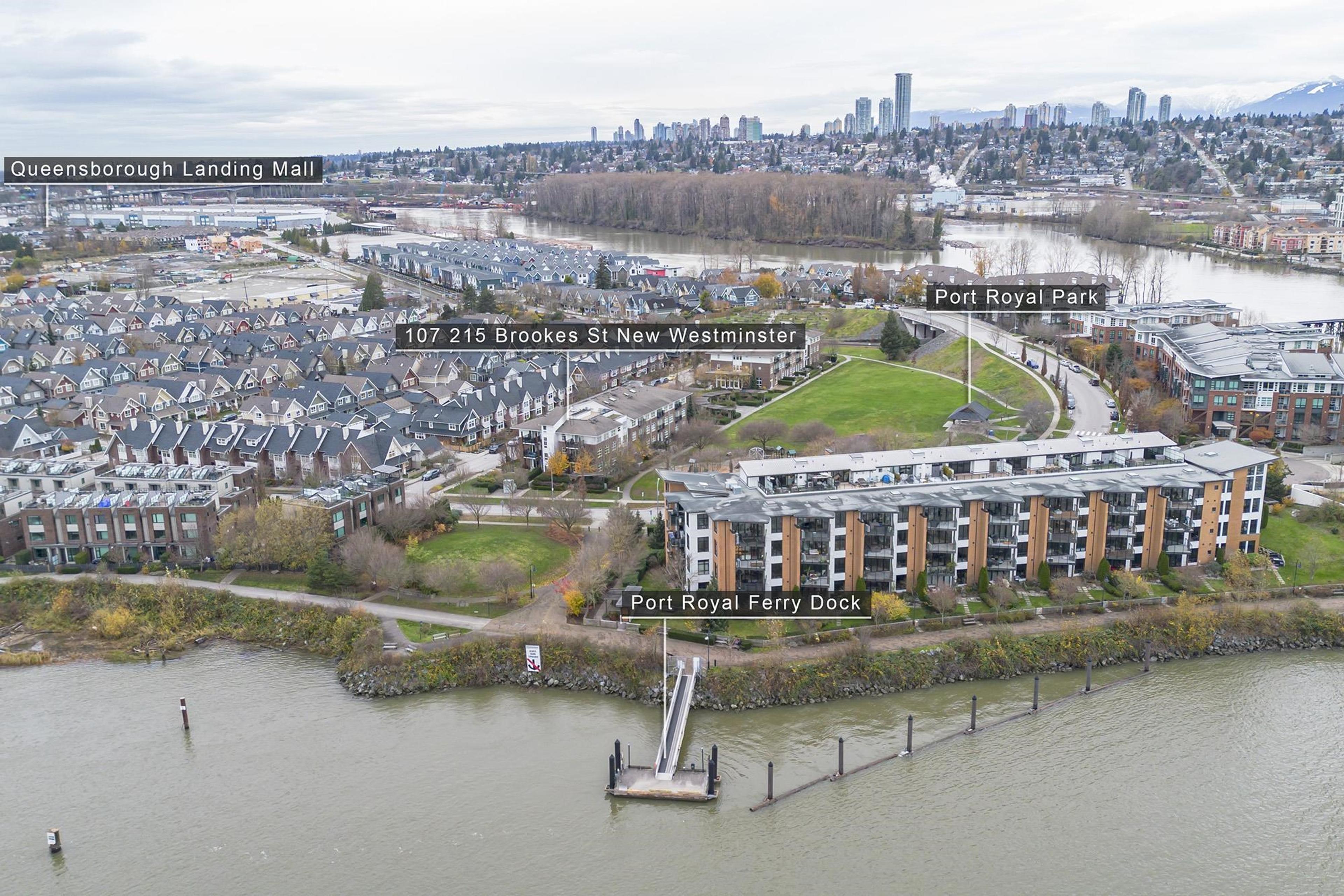 215 Brookes Street, New Westminster - Exteriors - Full Complex View, Drone/Aerial View, Marked/Pin - Photo 3