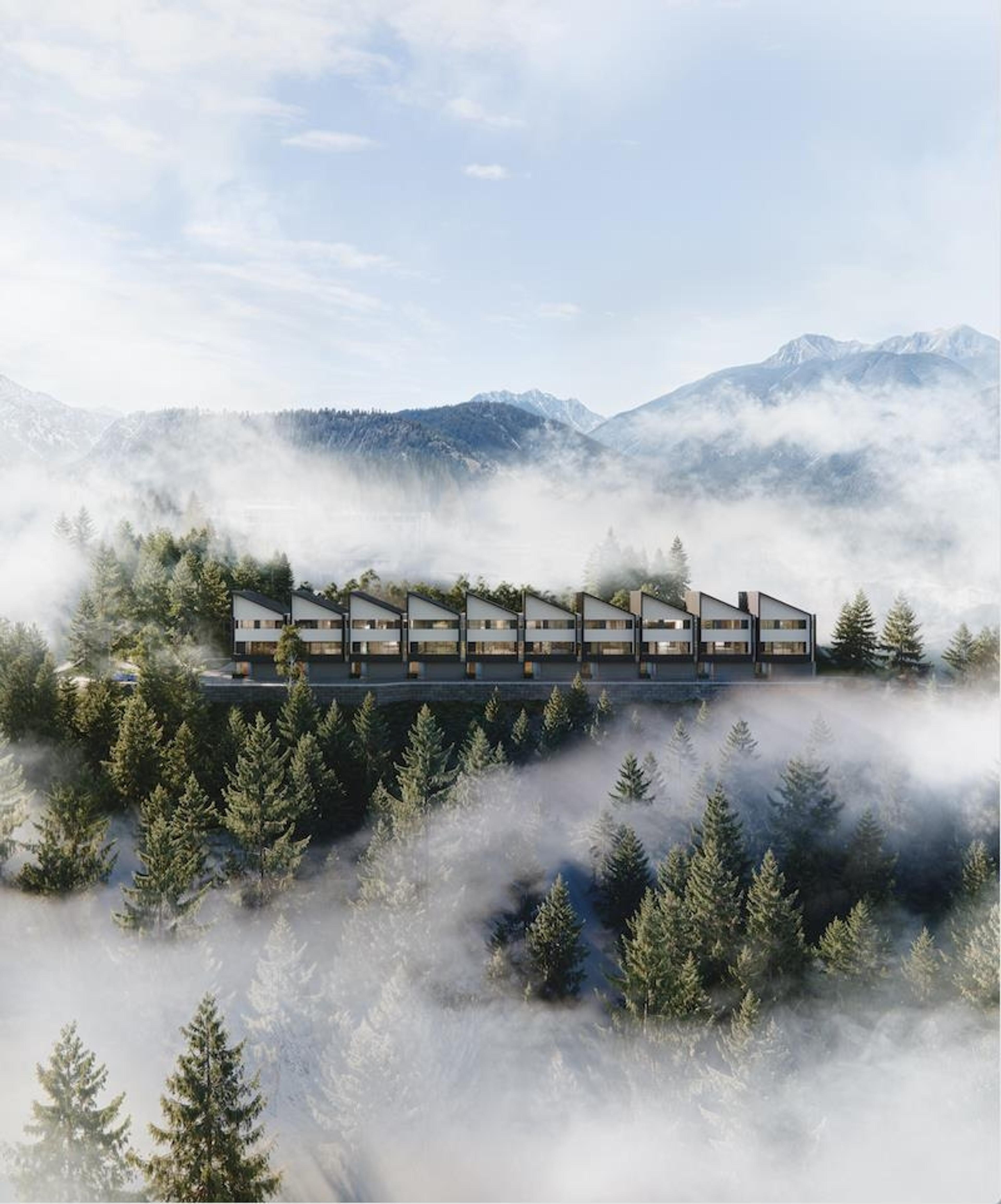 2900 University Boulevard, Squamish - Exteriors - Full Complex View, Drone/Aerial View - Photo 1