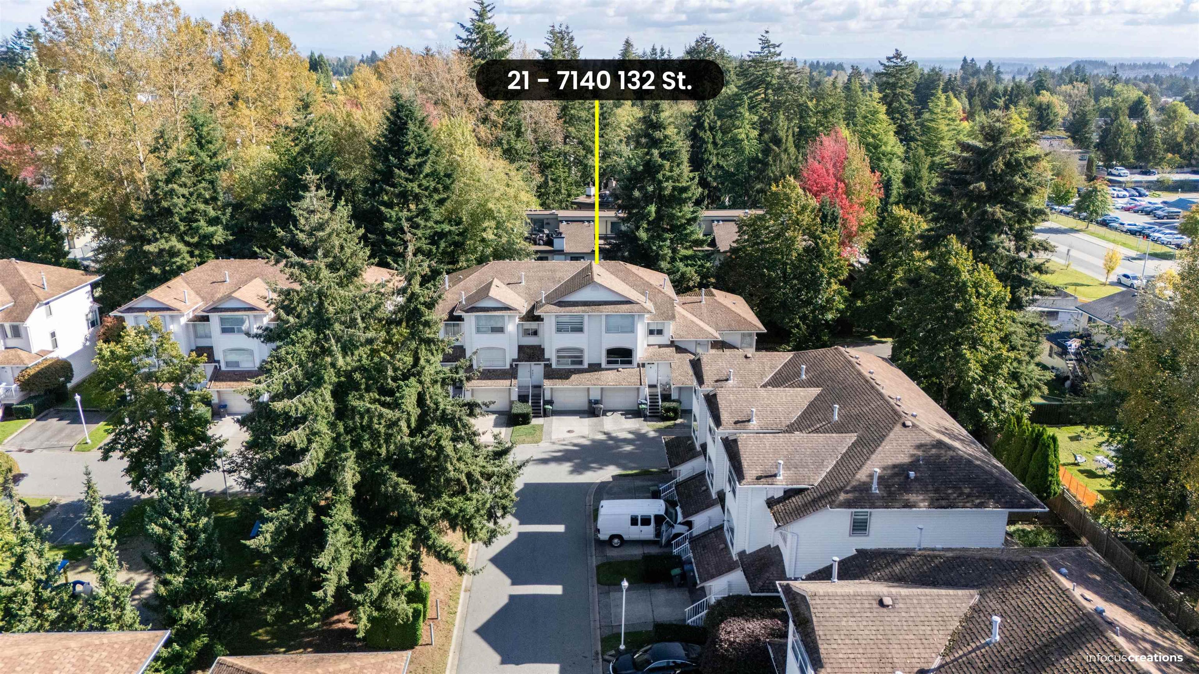 7140 132 Street, Surrey - Exteriors - Drone/Aerial View, Marked/Pin - Photo 3
