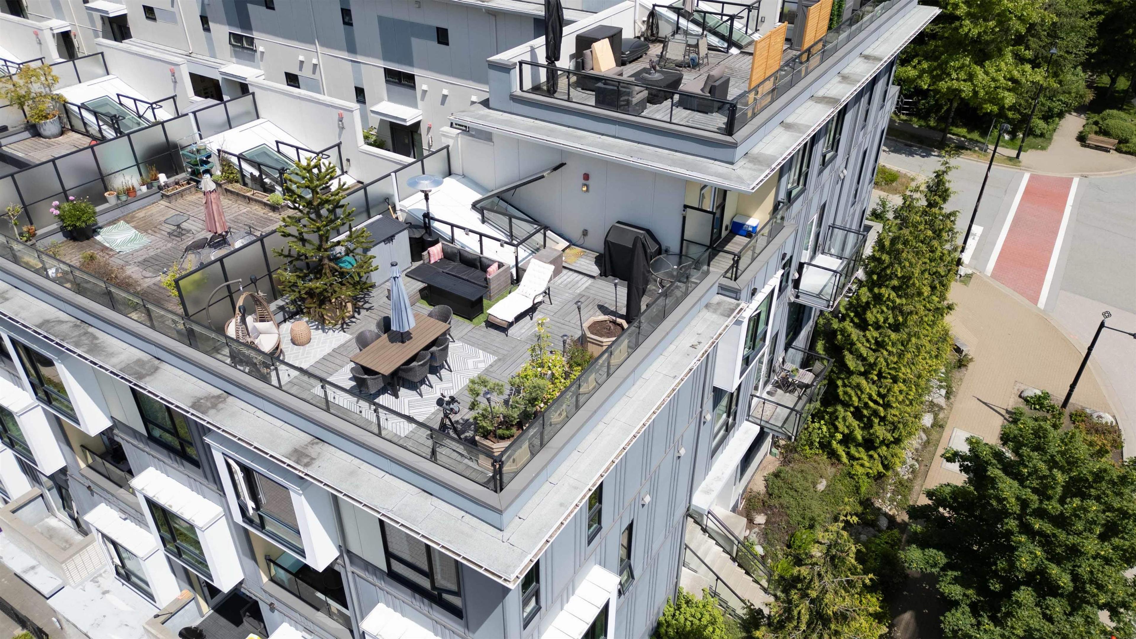 9350 University High Street, Burnaby - Exteriors - Full Complex View, Drone/Aerial View - Photo 1