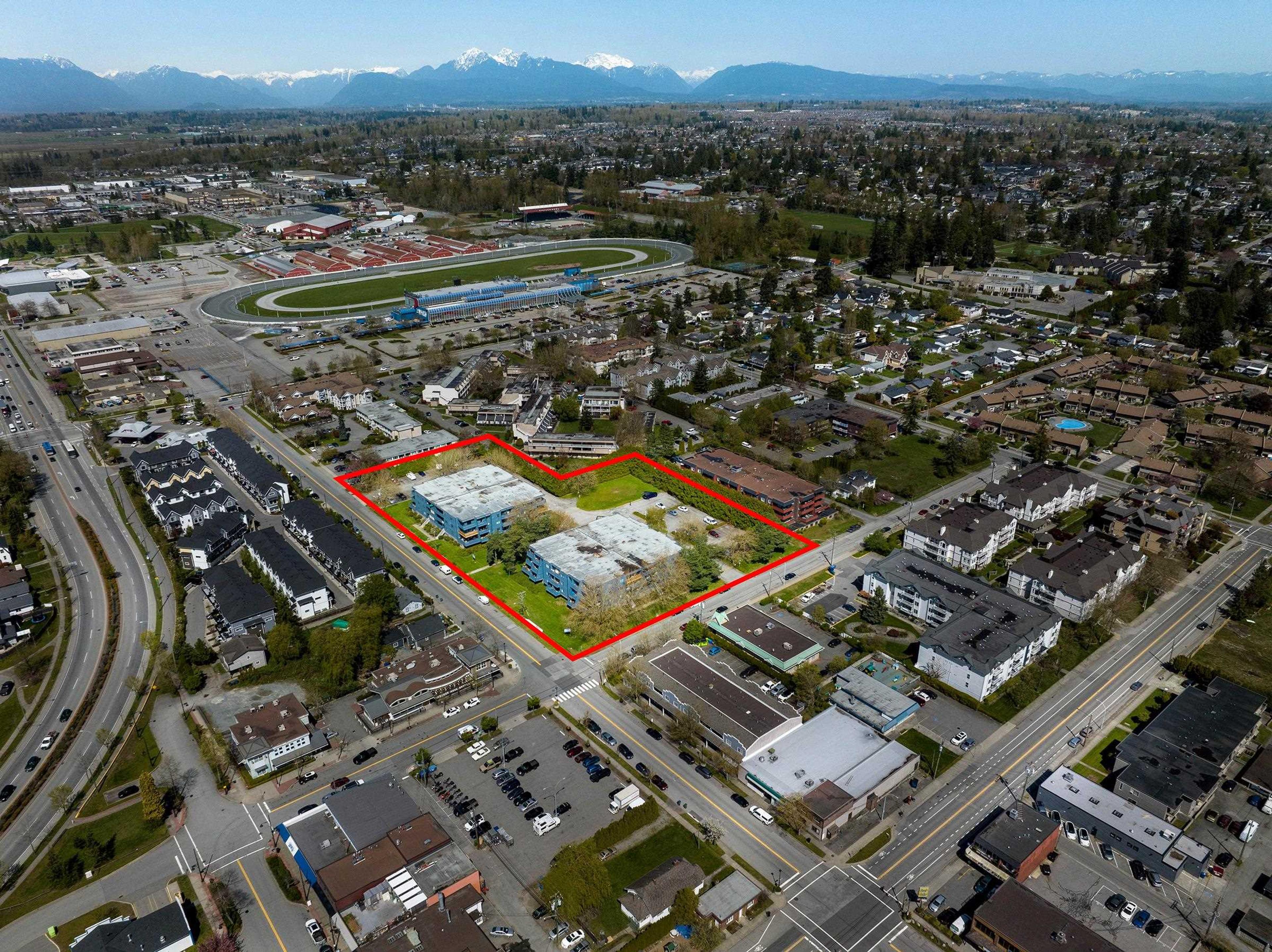 105 17661 58a Avenue, Surrey - Exteriors - Full Complex View, Drone/Aerial View, Marked/Pin - Photo 1