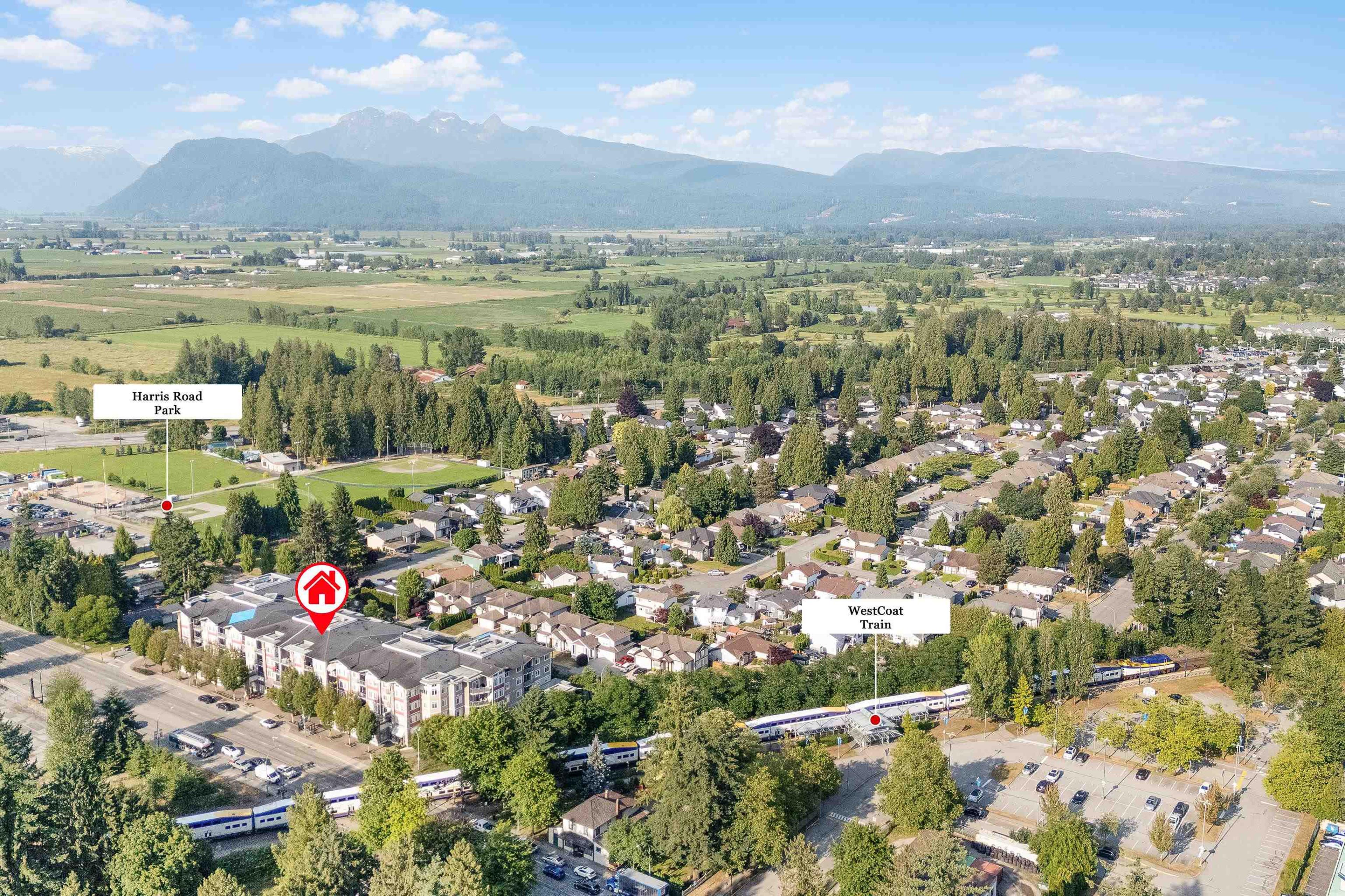 12350 Harris Road, Pitt Meadows - Exteriors - Full Complex View, Drone/Aerial View, Marked/Pin - Photo 2