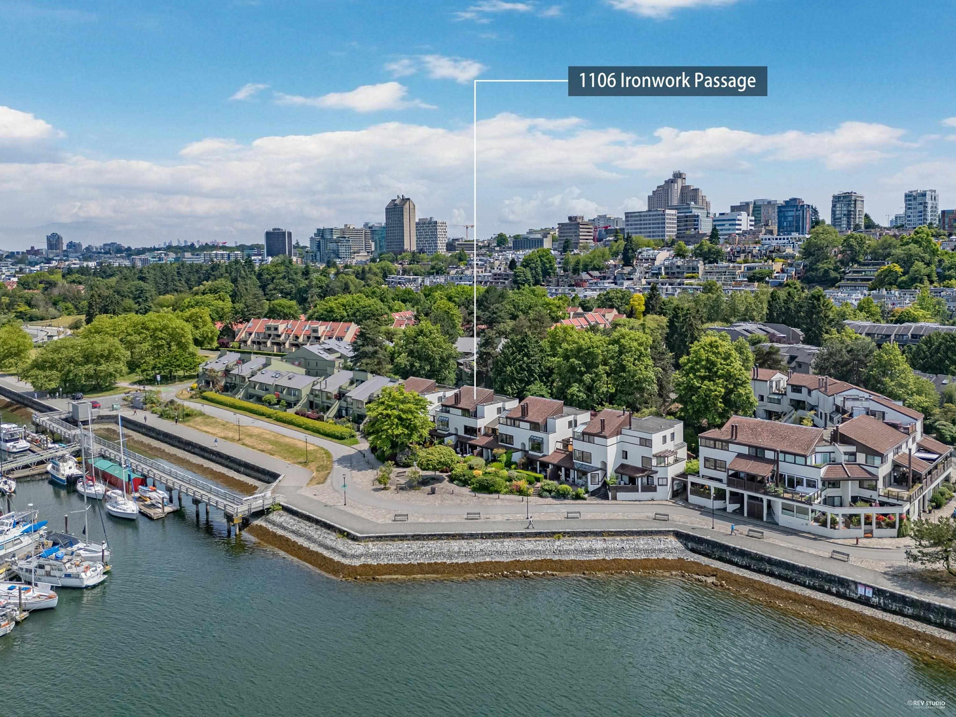 1106 Ironwork Passage, Vancouver - Exteriors - Full Complex View, Drone/Aerial View, Marked/Pin - Photo 2