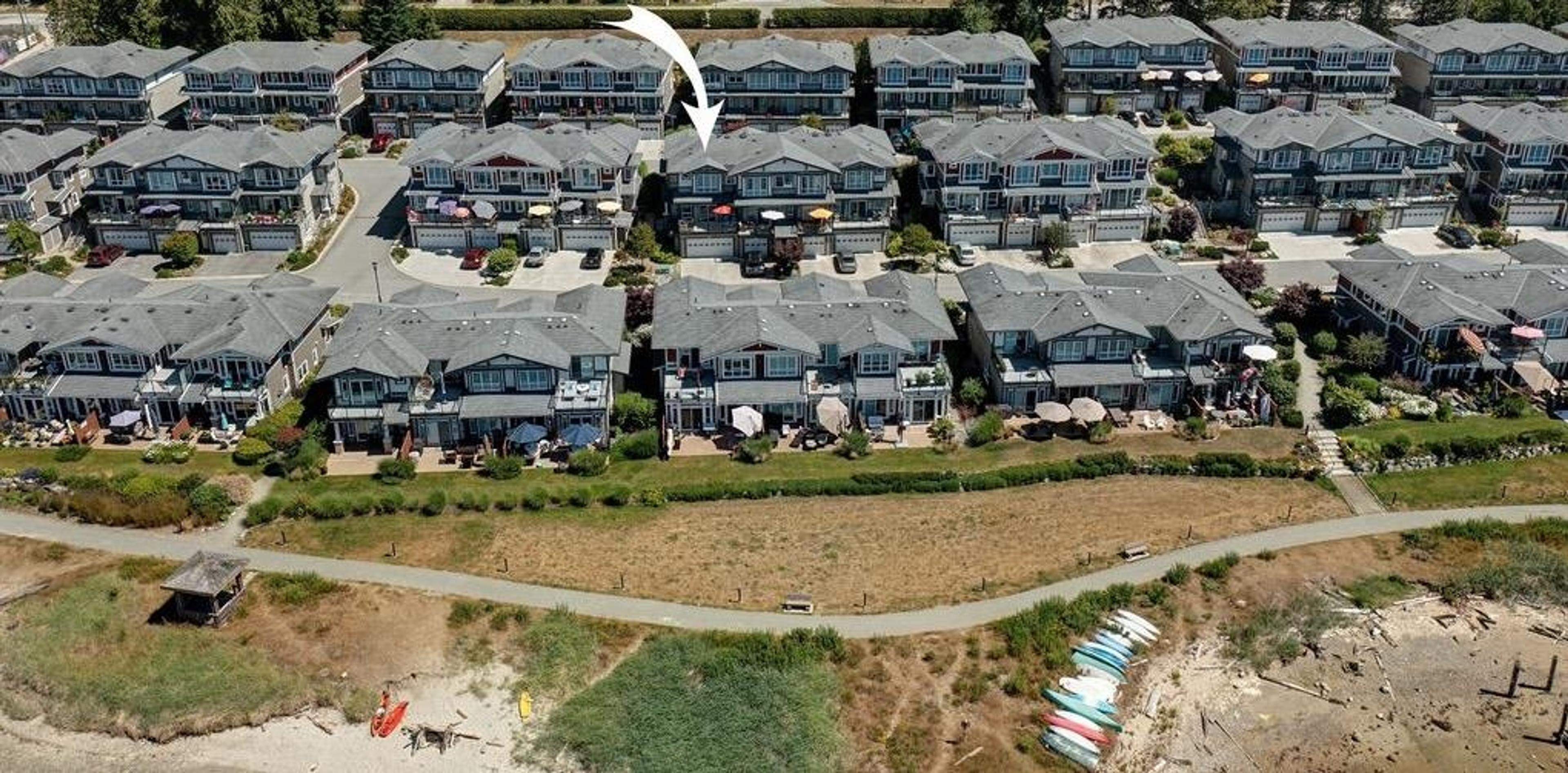 5993 Beachgate Lane, Sechelt - Exteriors - Full Complex View, Drone/Aerial View, Marked/Pin - Photo 2