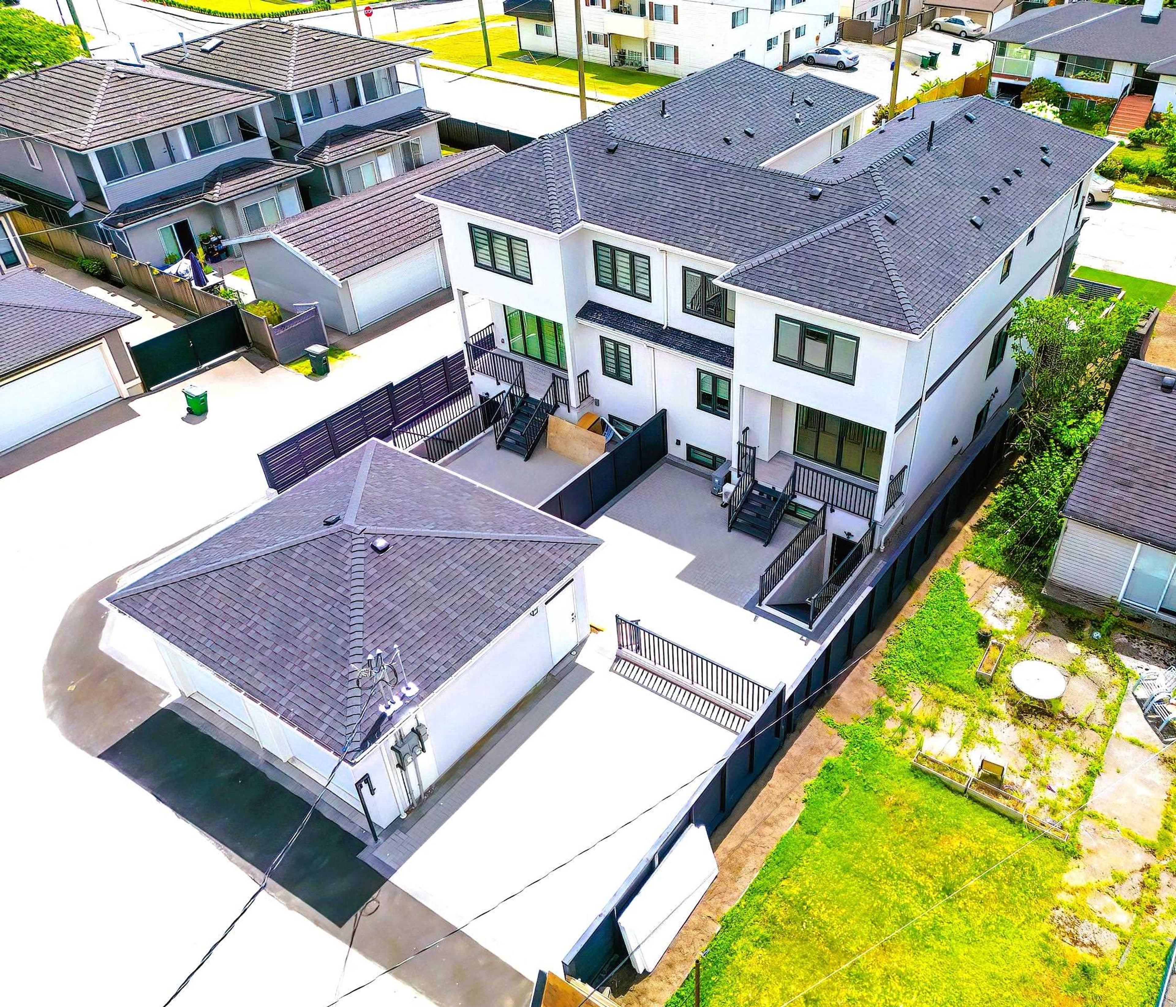 6691 Winch Street, Burnaby - Exteriors - Drone/Aerial View, Full Complex View - Photo 3