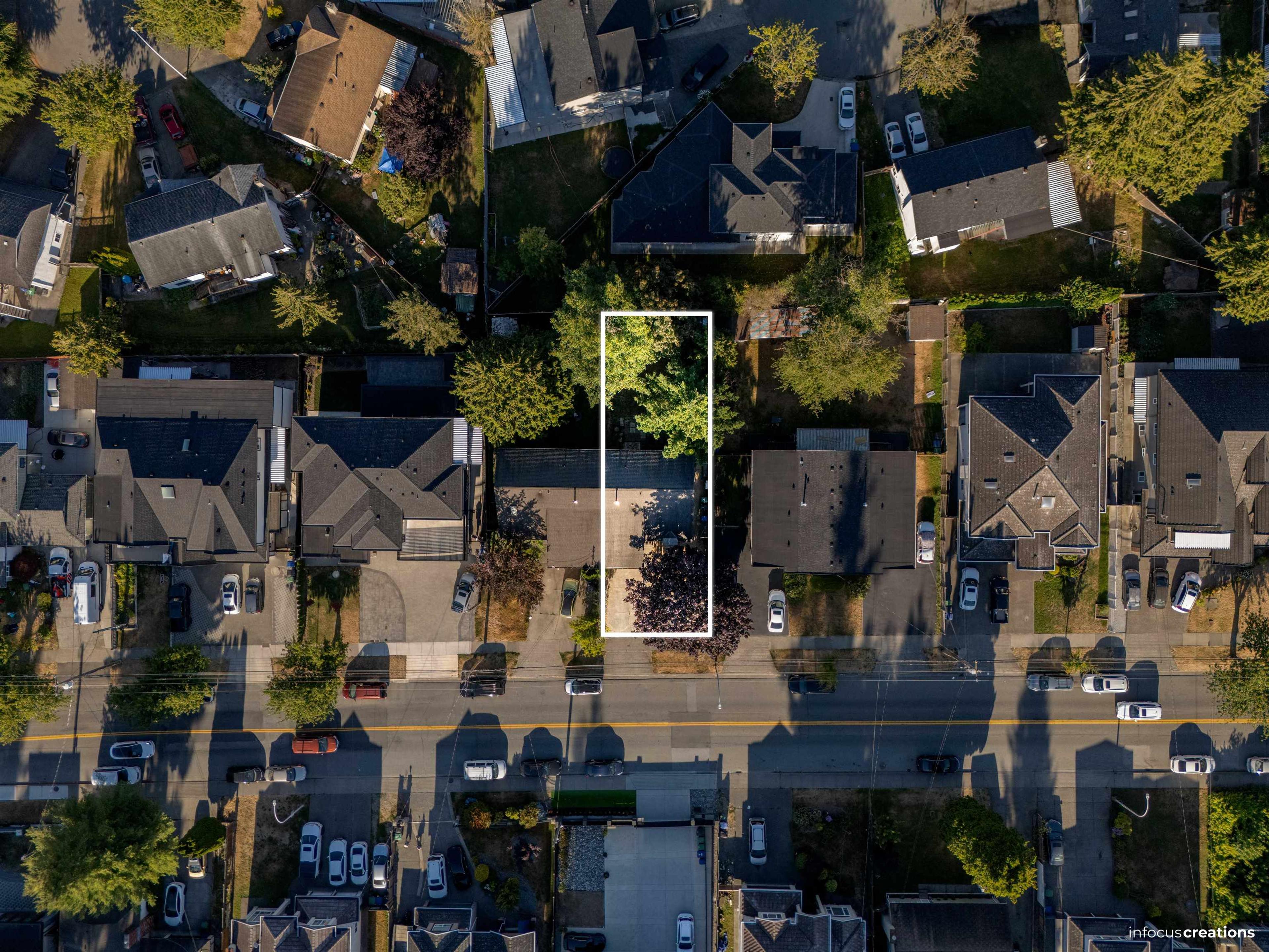 7126 130 Street, Surrey - Exteriors - Drone/Aerial View, Marked/Pin - Photo 1