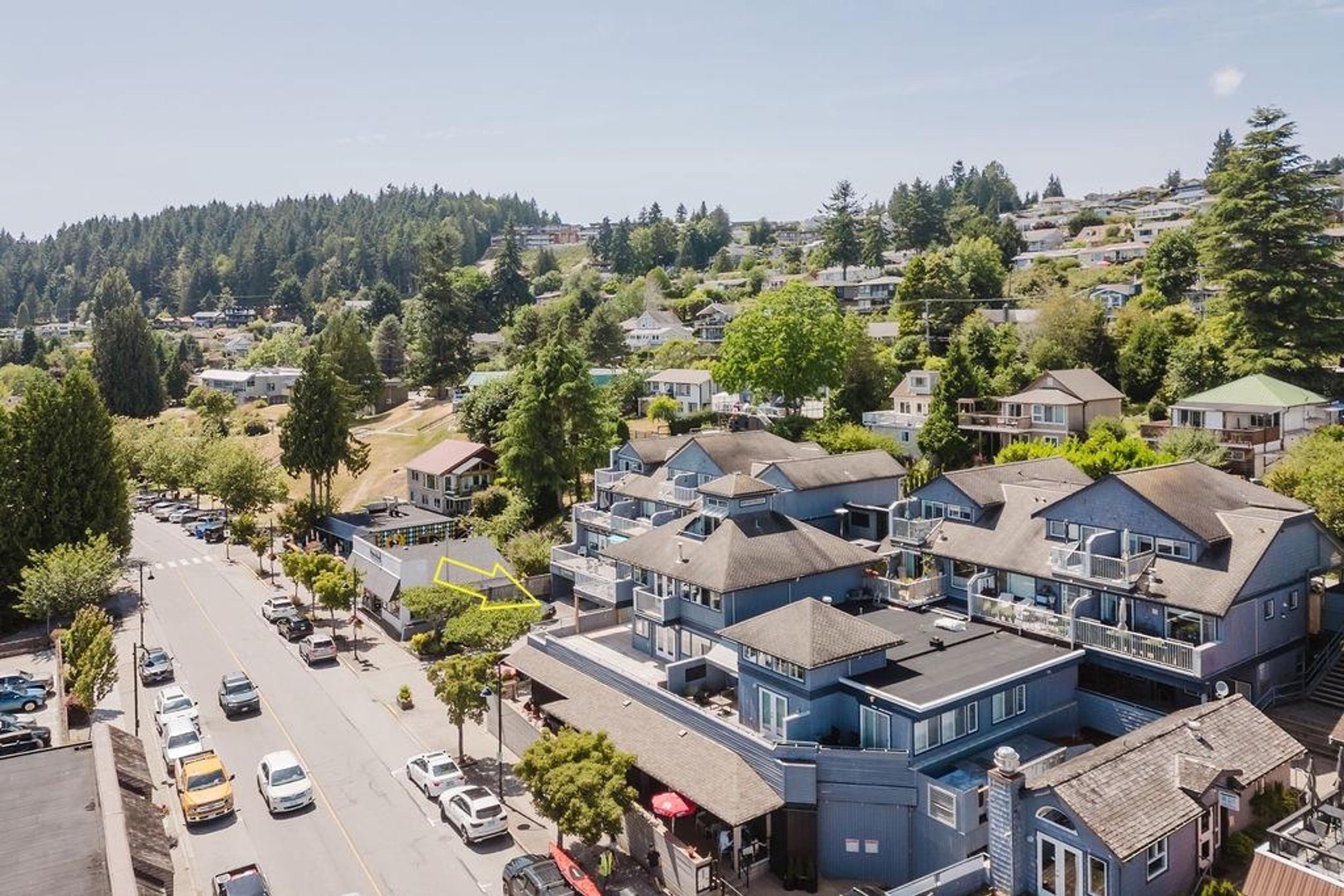 291 Periwinkle Lane, Gibsons - Exteriors - Full Complex View, Drone/Aerial View, Marked/Pin - Photo 1