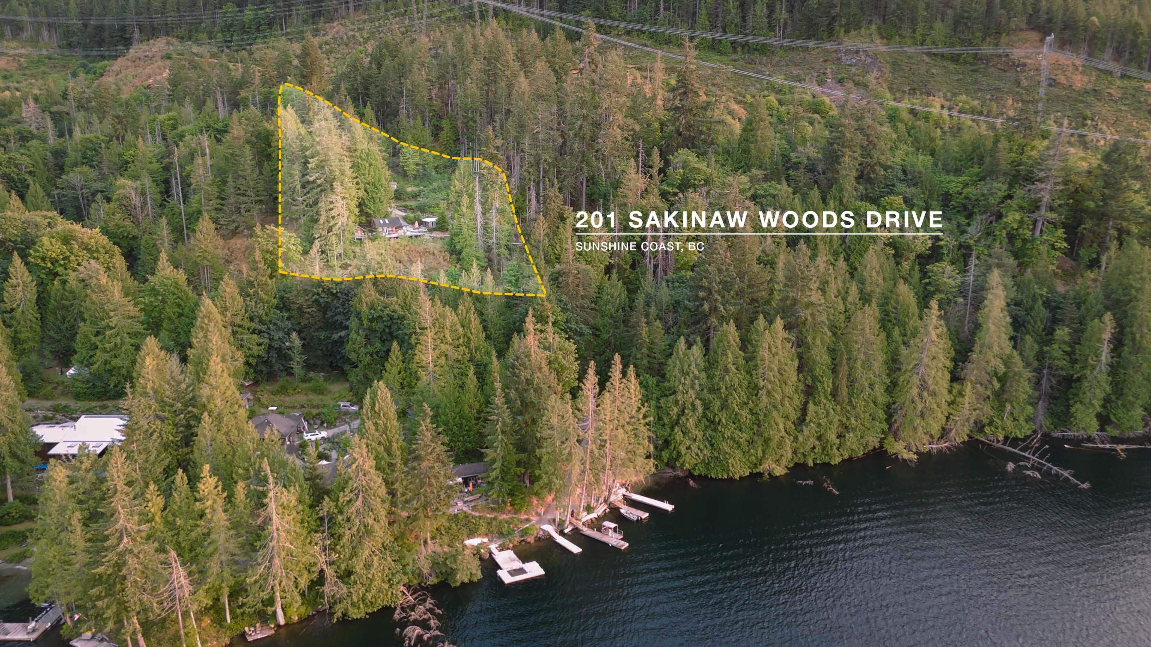 7101 Sakinaw Woods Drive, Garden Bay - Exteriors - Drone/Aerial View, Marked/Pin - Photo 2