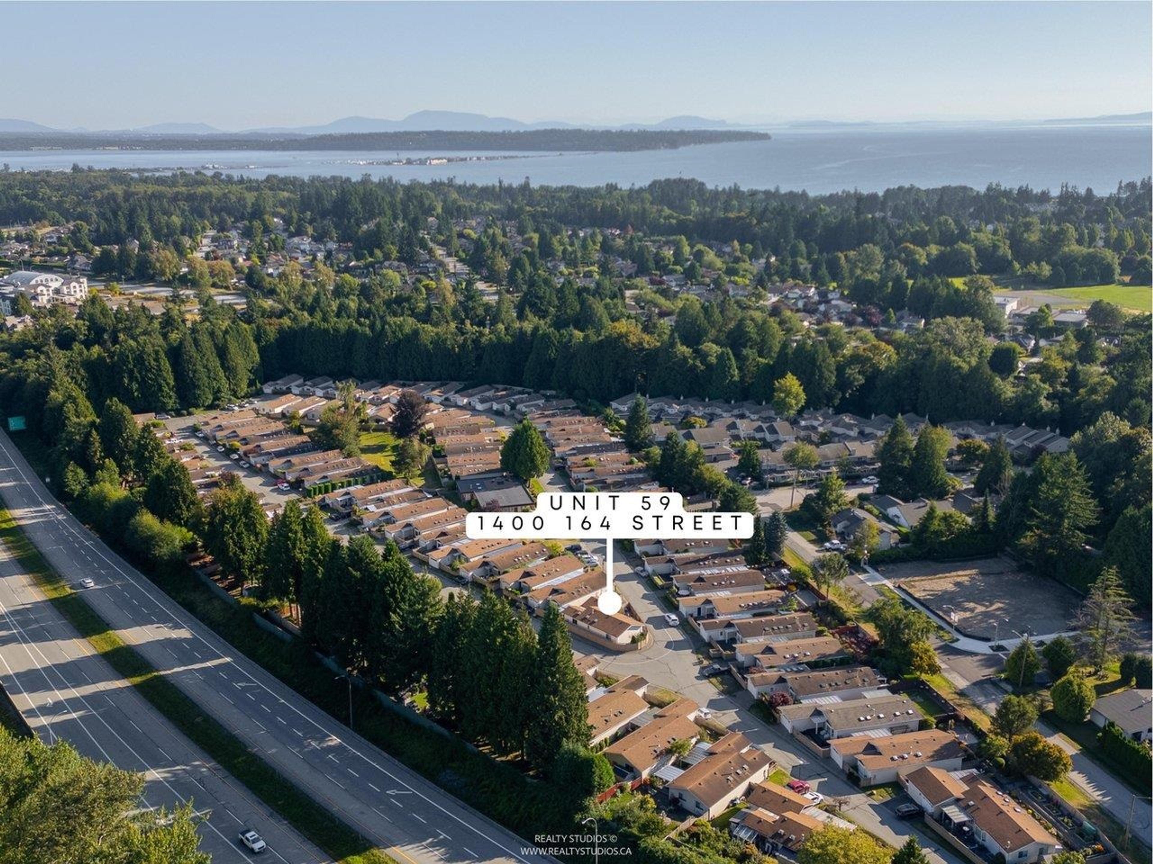 1400 164 Street, Surrey - Exteriors - Full Complex View, Drone/Aerial View, Marked/Pin - Photo 1