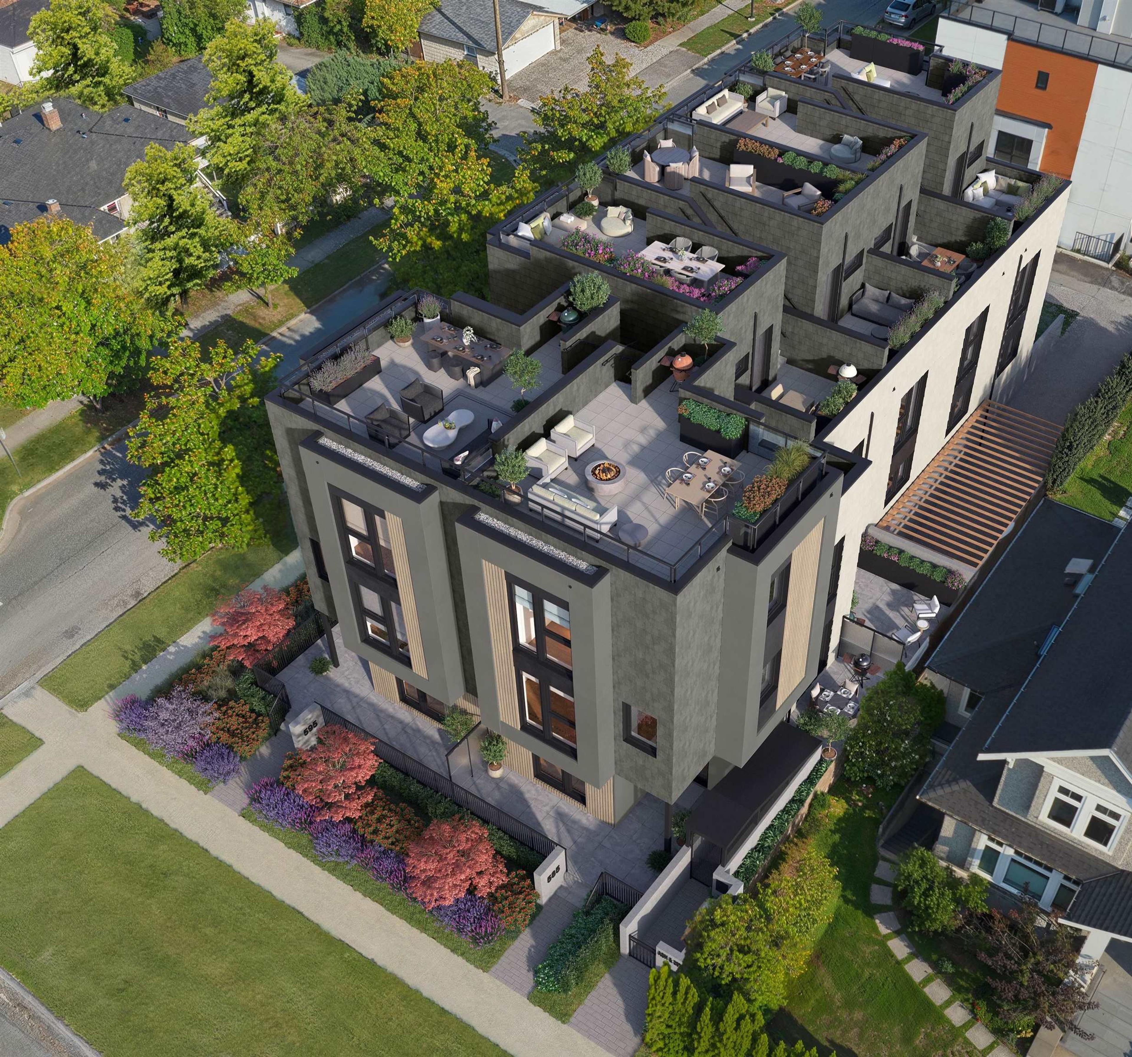 595 W 29th Avenue, Vancouver - Exteriors - Full Complex View, Drone/Aerial View - Photo 2