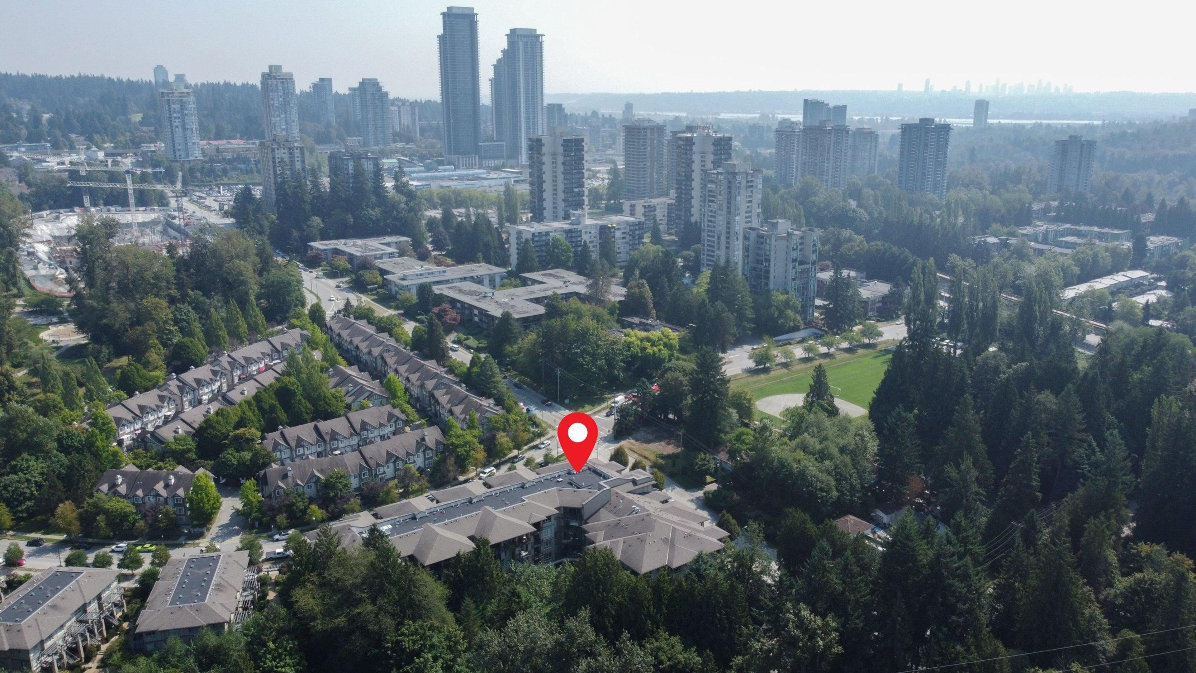 3399 Noel Drive, Burnaby - Exteriors - Full Complex View, Drone/Aerial View, Marked/Pin - Photo 3