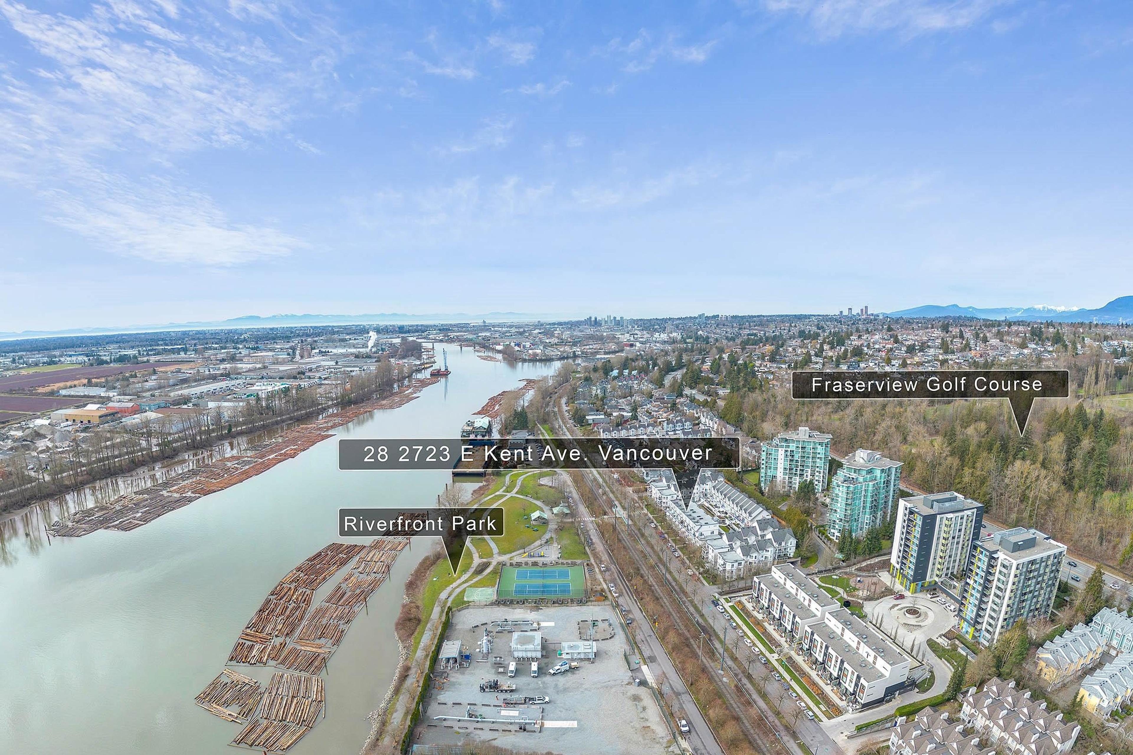 2727 E Kent Avenue North, Vancouver - Exteriors - Full Complex View, Drone/Aerial View, Marked/Pin - Photo 3